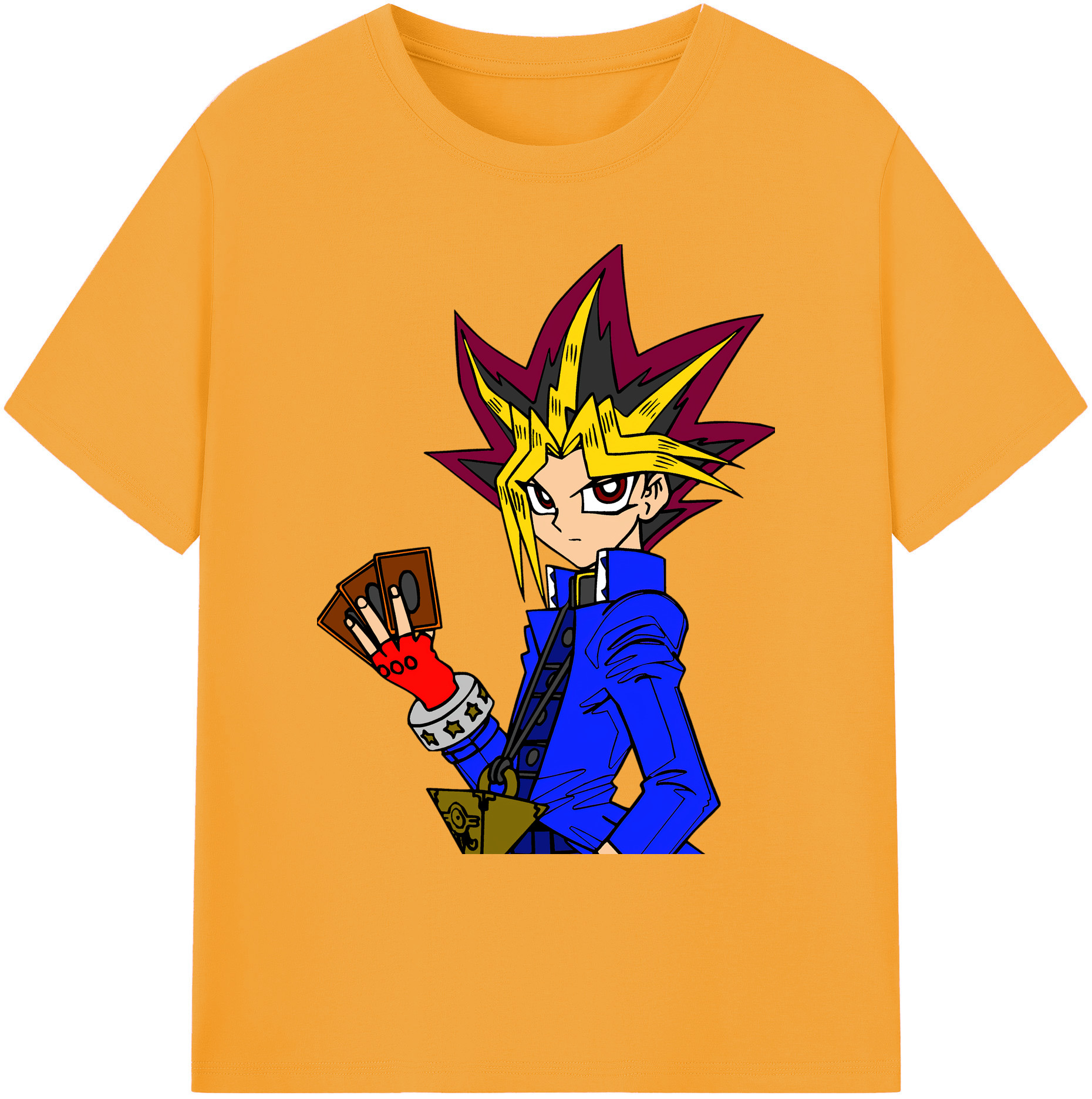 （画像用） 遊☆戯☆王 Yu-Gi-Oh! 綿100％ メンズ半袖Tシャツ｜肌触りやわらか＆通気性