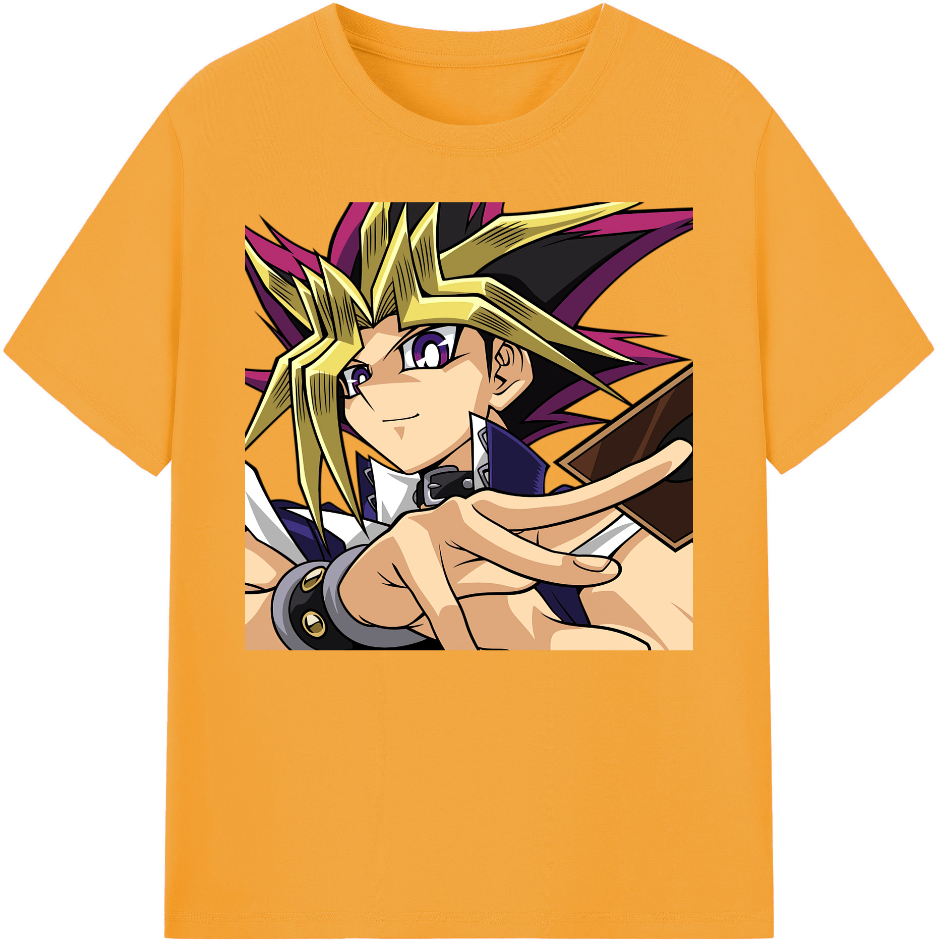 （画像用） 遊☆戯☆王 Yu-Gi-Oh! 綿100％ メンズ半袖Tシャツ｜肌触りやわらか＆通気性