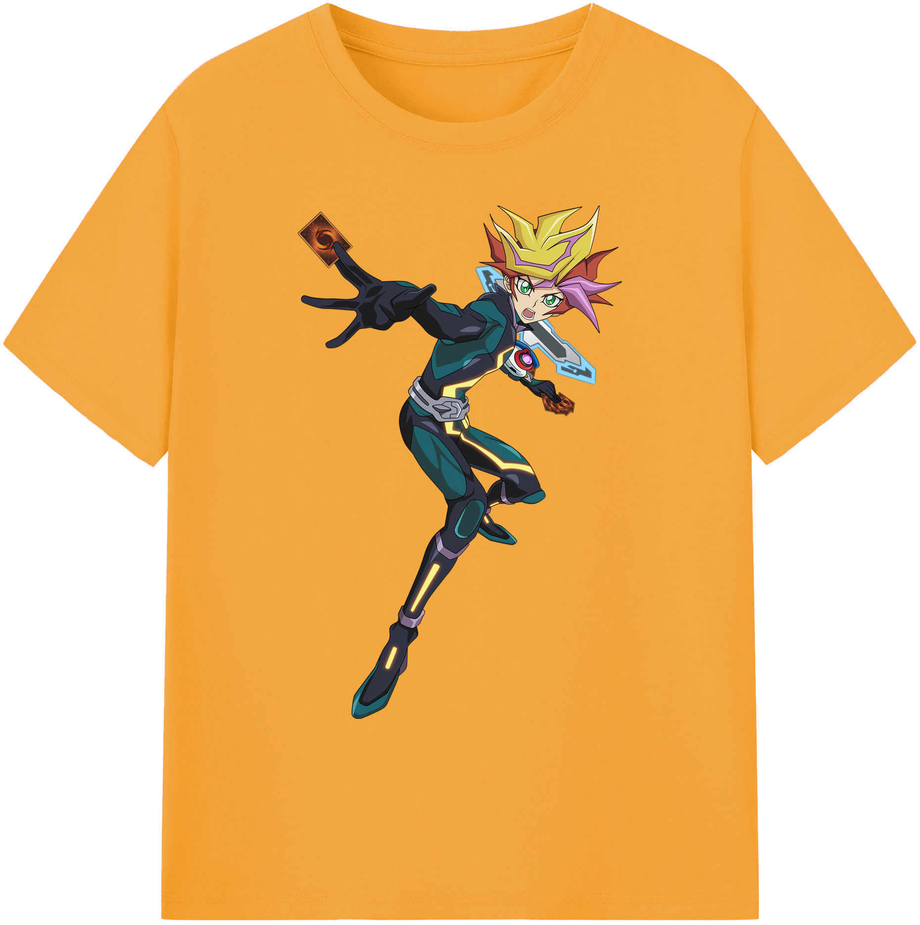 （画像用） 遊☆戯☆王 Yu-Gi-Oh! 綿100％ メンズ半袖Tシャツ｜肌触りやわらか＆通気性