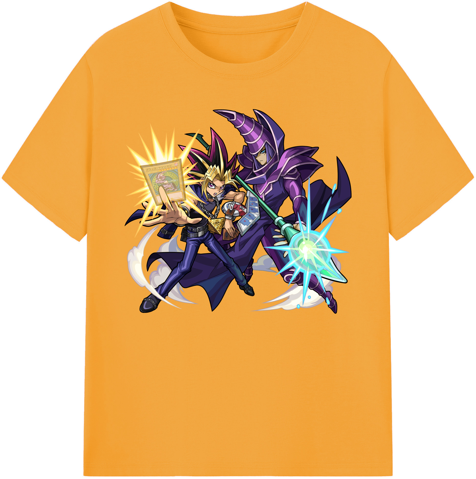 （画像用） 遊☆戯☆王 Yu-Gi-Oh! 綿100％ メンズ半袖Tシャツ｜肌触りやわらか＆通気性