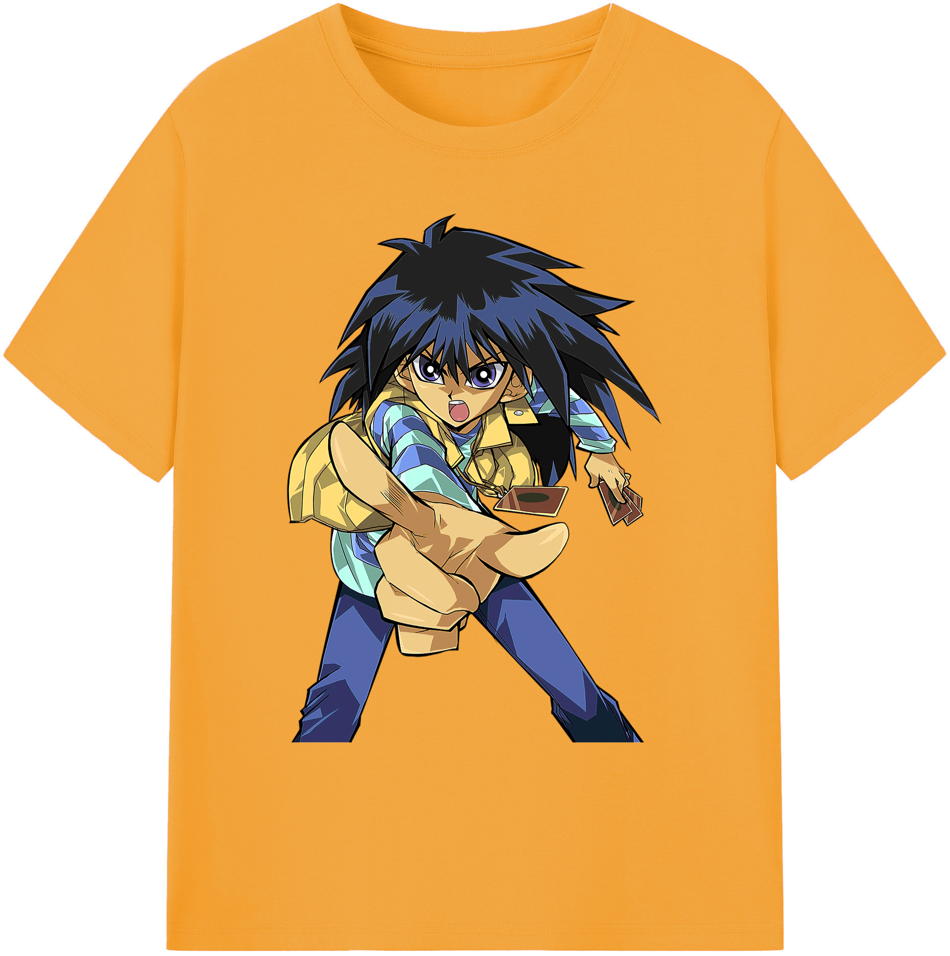 （画像用） 遊☆戯☆王 Yu-Gi-Oh! 綿100％ メンズ半袖Tシャツ｜肌触りやわらか＆通気性