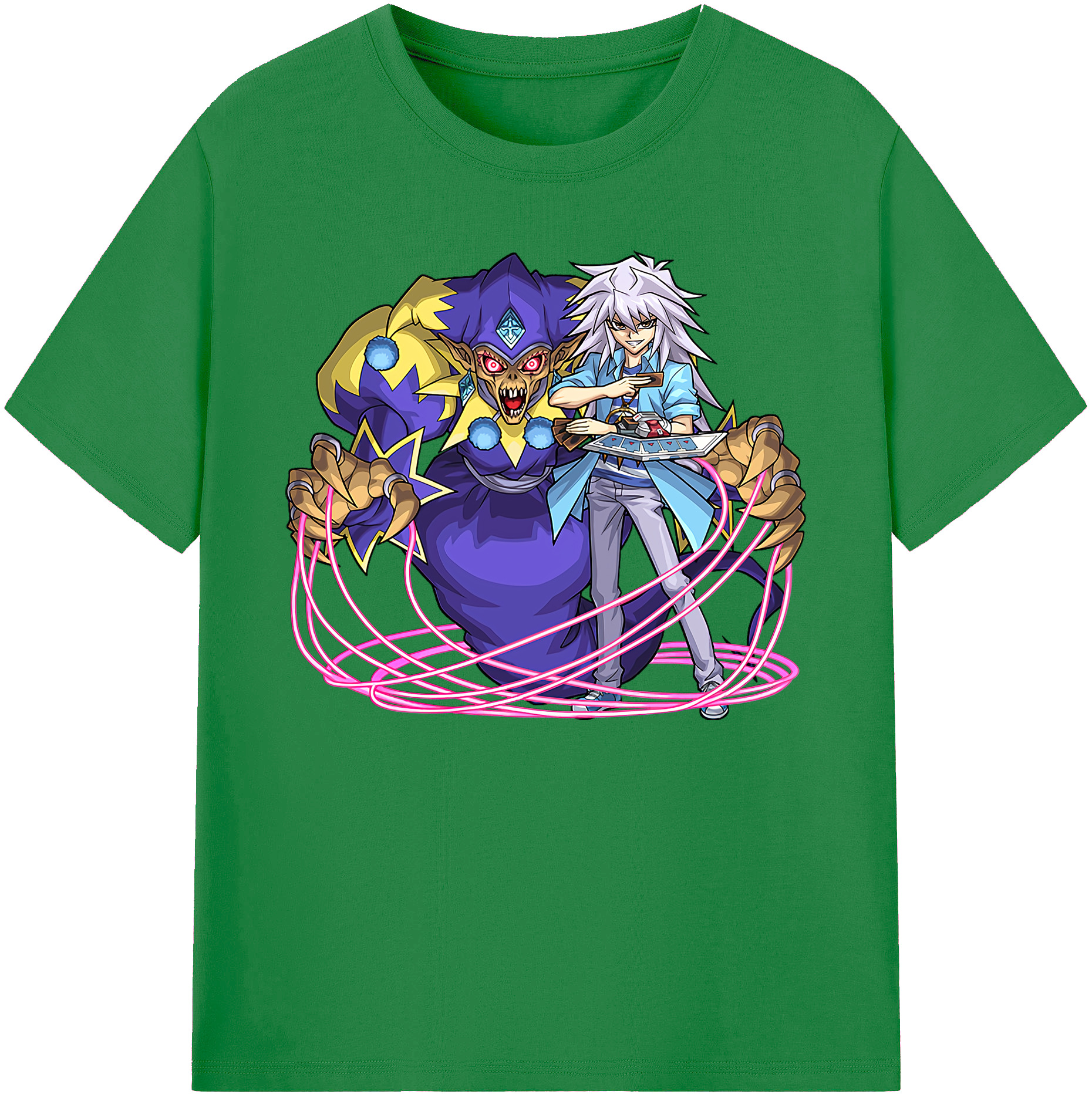 （画像用） 遊☆戯☆王 Yu-Gi-Oh! 綿100％ メンズ半袖Tシャツ｜肌触りやわらか＆通気性