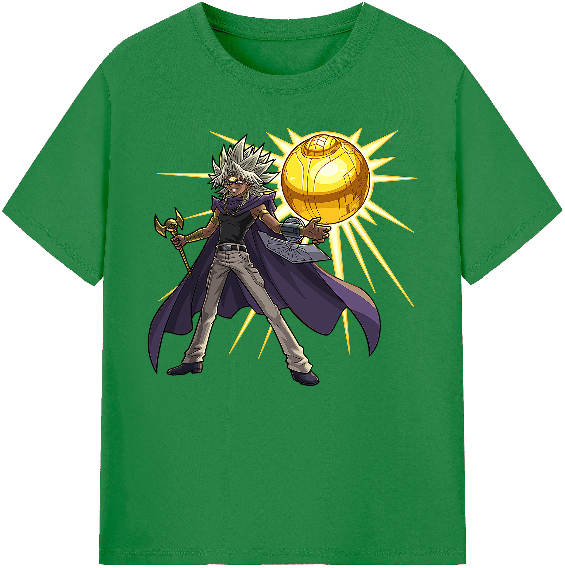 （画像用） 遊☆戯☆王 Yu-Gi-Oh! 綿100％ メンズ半袖Tシャツ｜肌触りやわらか＆通気性