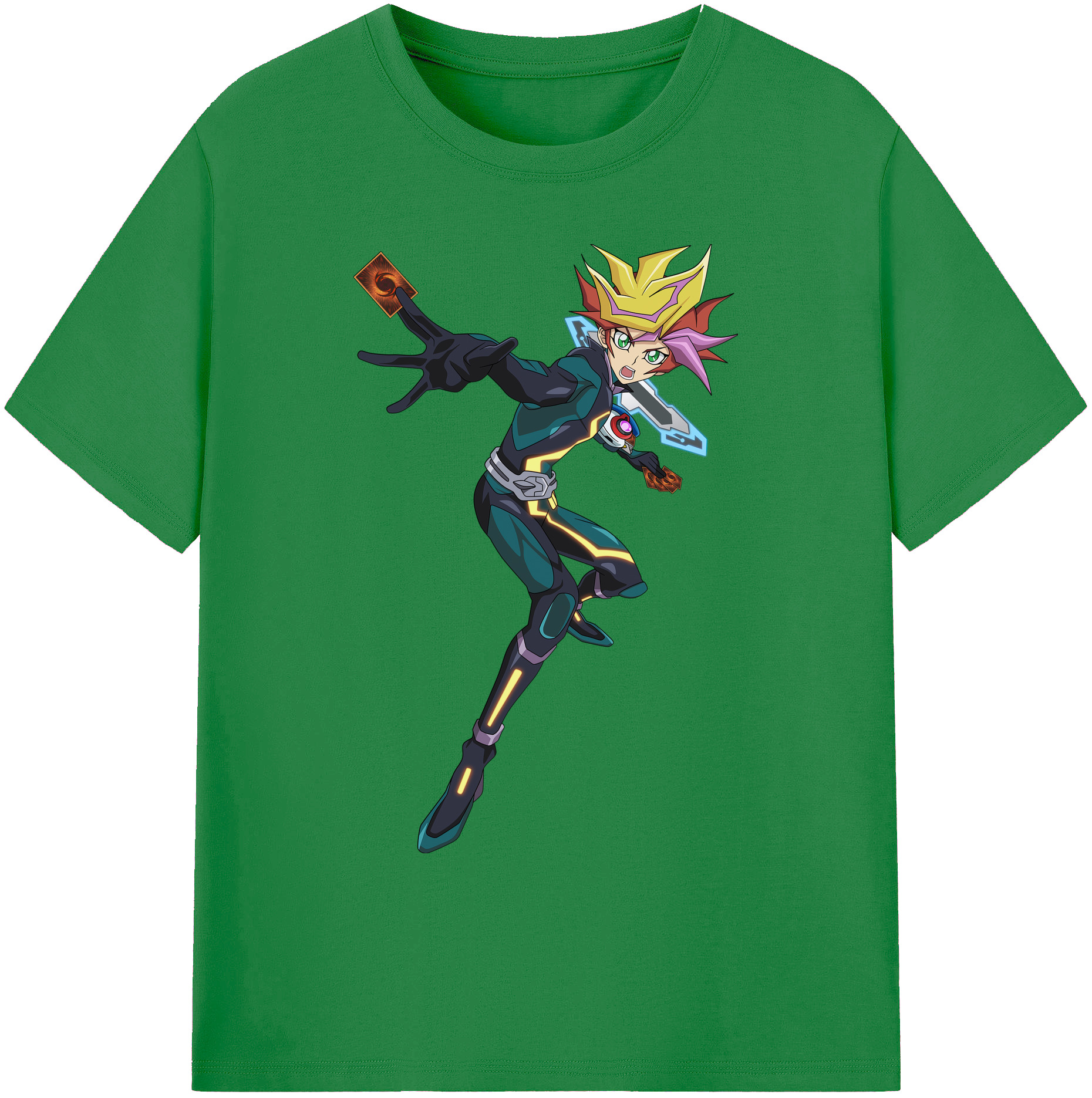 （画像用） 遊☆戯☆王 Yu-Gi-Oh! 綿100％ メンズ半袖Tシャツ｜肌触りやわらか＆通気性