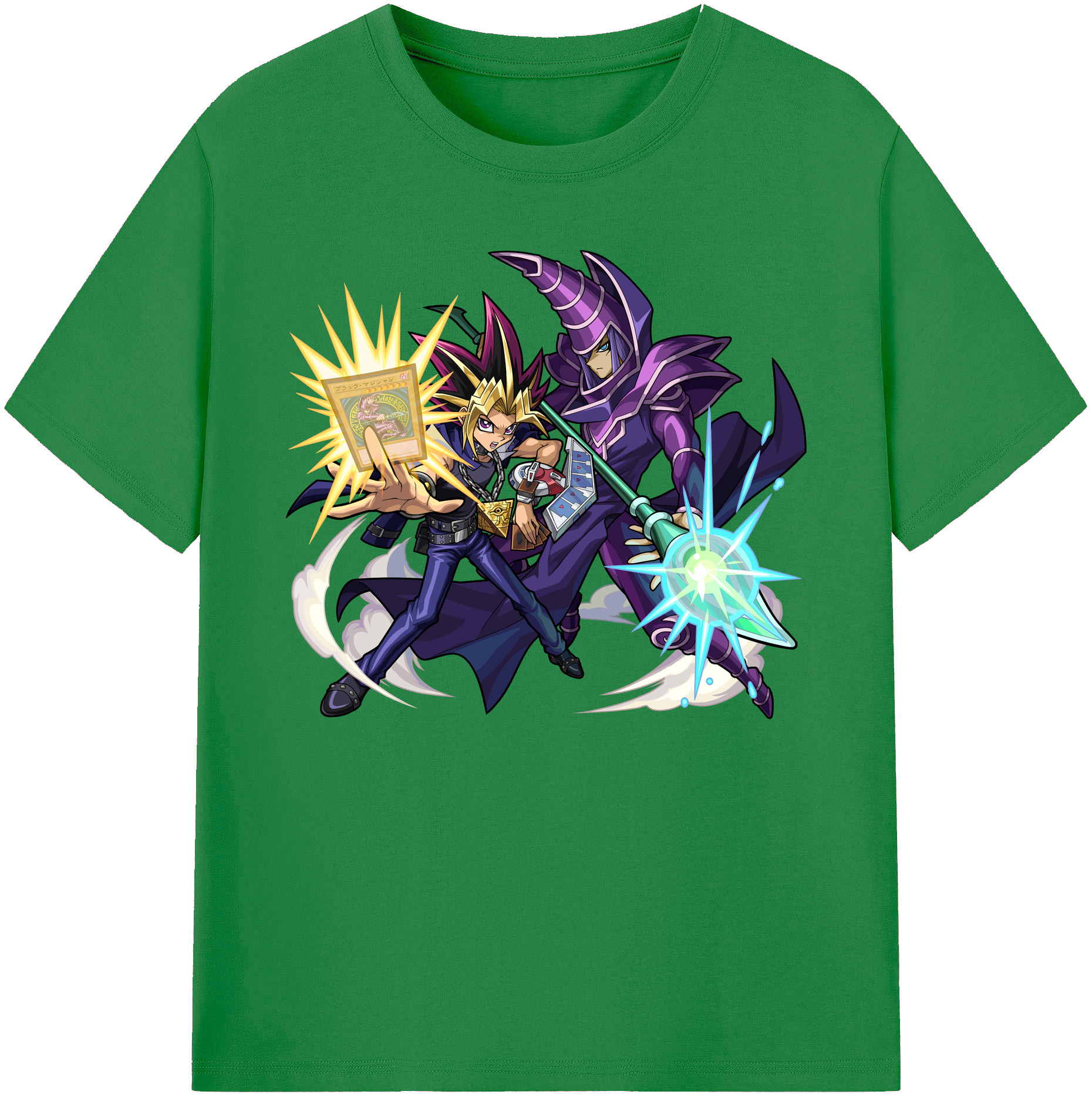 （画像用） 遊☆戯☆王 Yu-Gi-Oh! 綿100％ メンズ半袖Tシャツ｜肌触りやわらか＆通気性