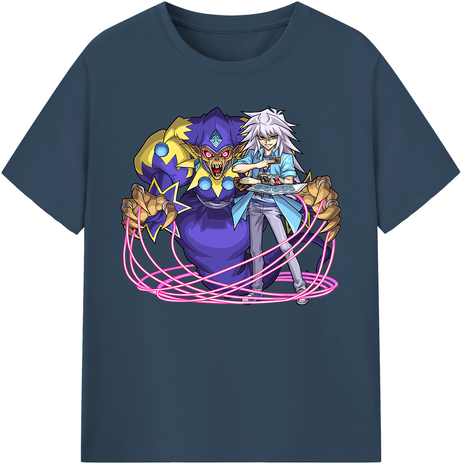 （画像用） 遊☆戯☆王 Yu-Gi-Oh! 綿100％ メンズ半袖Tシャツ｜肌触りやわらか＆通気性