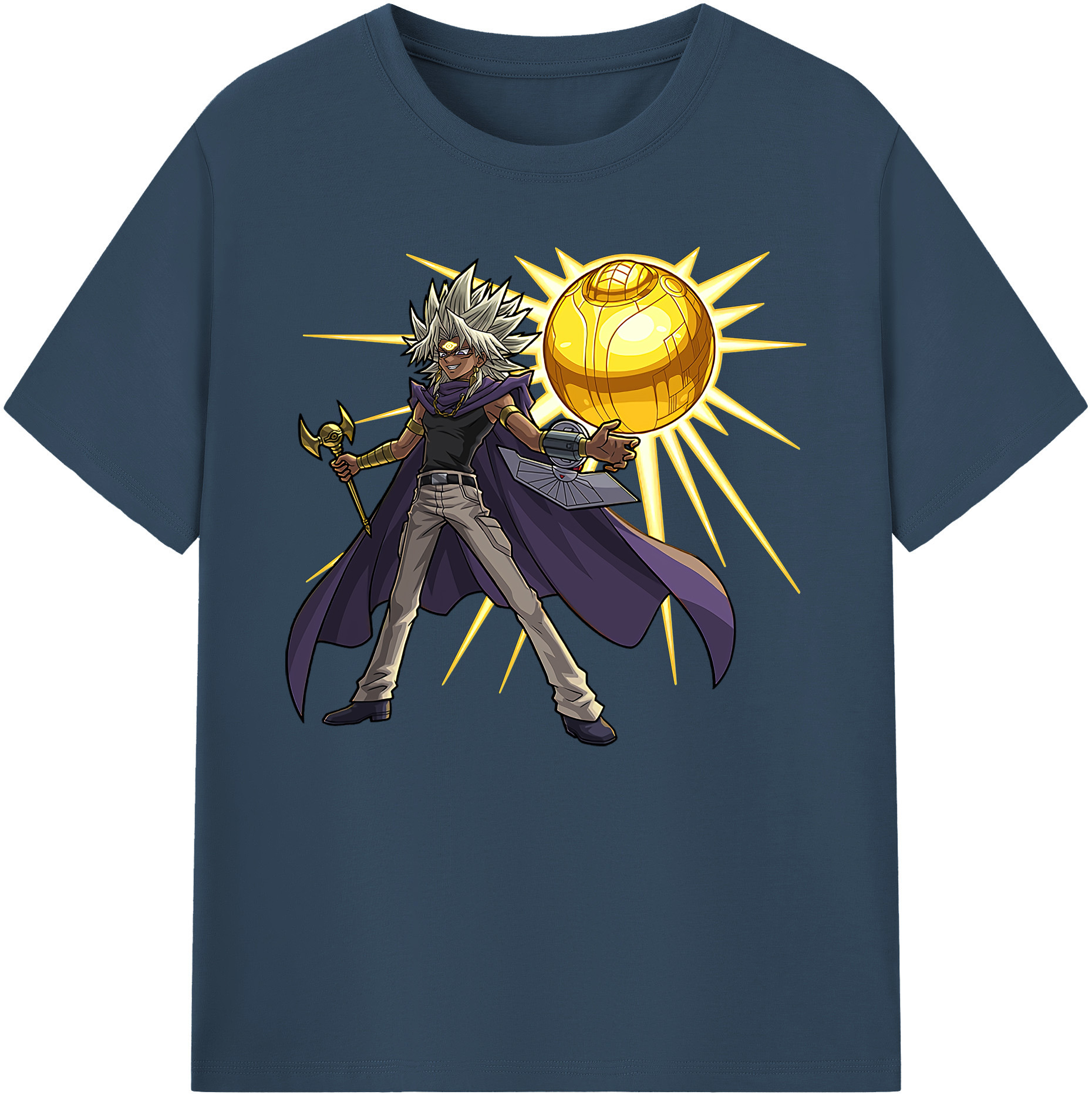 （画像用） 遊☆戯☆王 Yu-Gi-Oh! 綿100％ メンズ半袖Tシャツ｜肌触りやわらか＆通気性