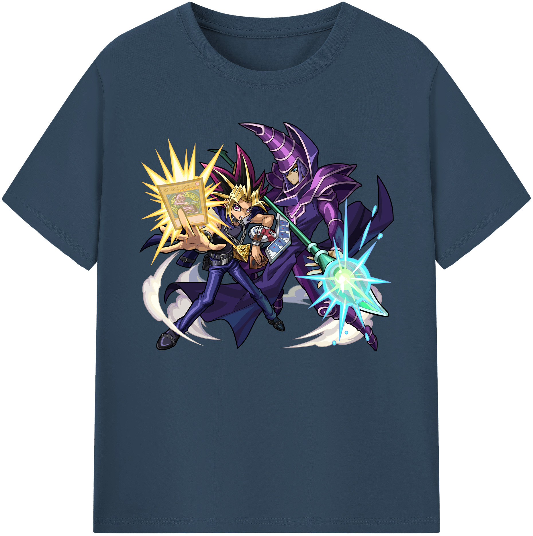 （画像用） 遊☆戯☆王 Yu-Gi-Oh! 綿100％ メンズ半袖Tシャツ｜肌触りやわらか＆通気性