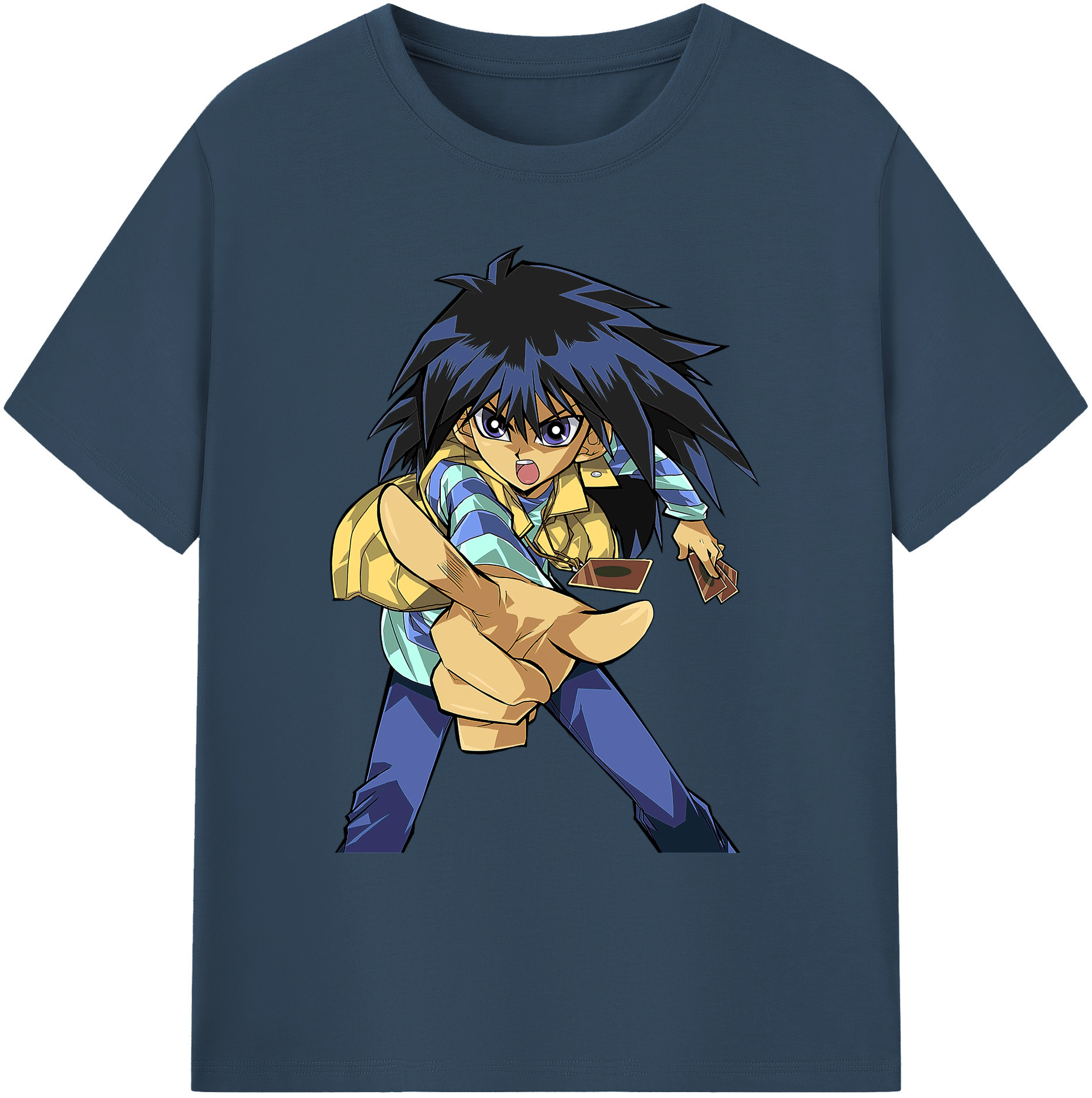 （画像用） 遊☆戯☆王 Yu-Gi-Oh! 綿100％ メンズ半袖Tシャツ｜肌触りやわらか＆通気性