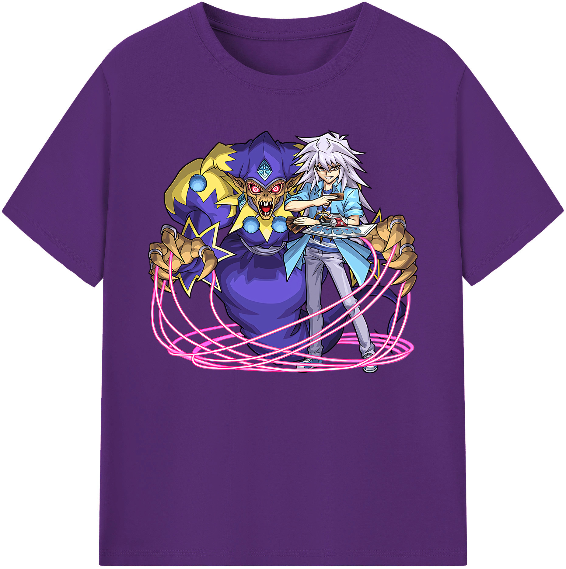 （画像用） 遊☆戯☆王 Yu-Gi-Oh! 綿100％ メンズ半袖Tシャツ｜肌触りやわらか＆通気性
