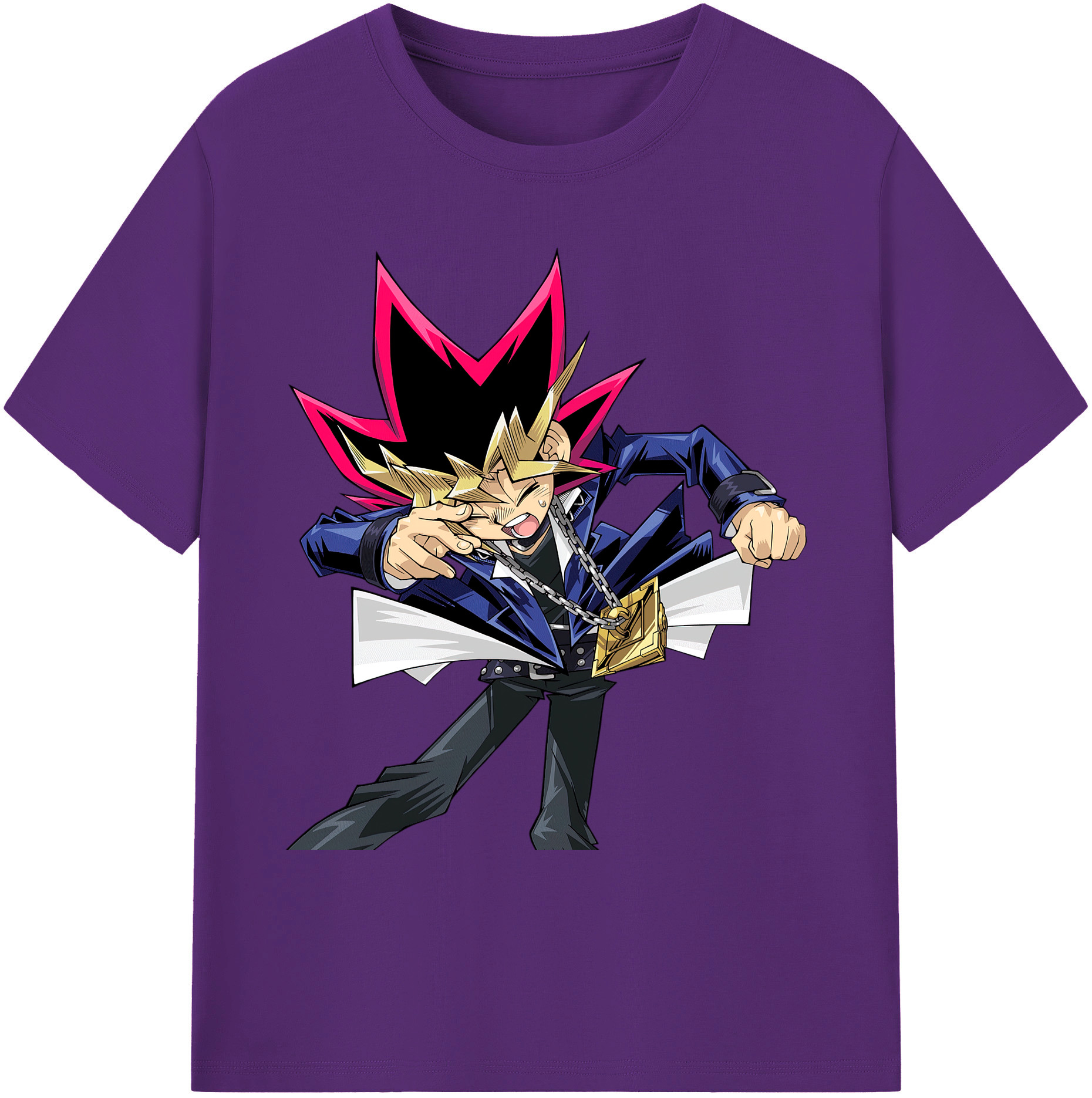 （画像用） 遊☆戯☆王 Yu-Gi-Oh! 綿100％ メンズ半袖Tシャツ｜肌触りやわらか＆通気性