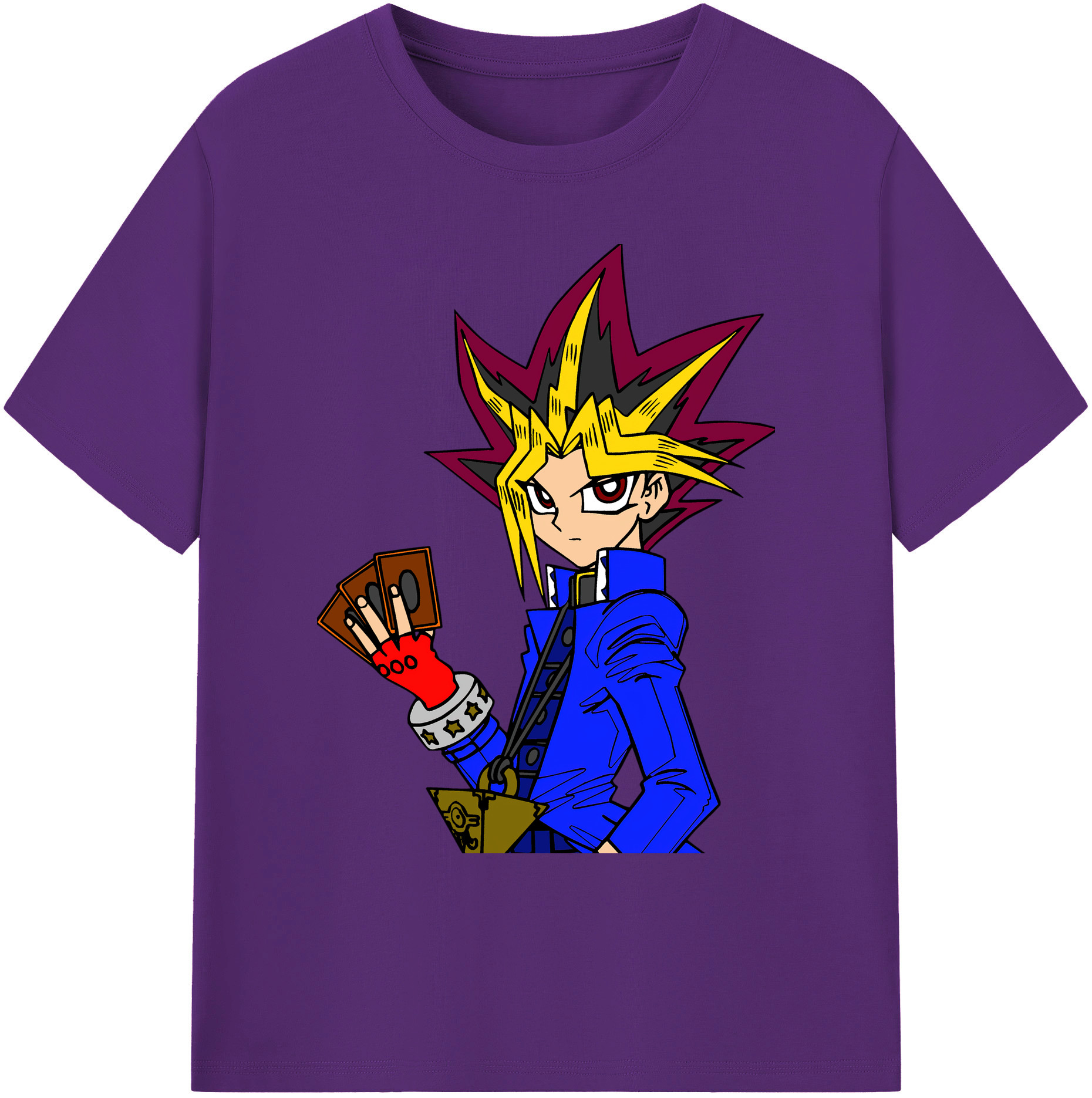 （画像用） 遊☆戯☆王 Yu-Gi-Oh! 綿100％ メンズ半袖Tシャツ｜肌触りやわらか＆通気性