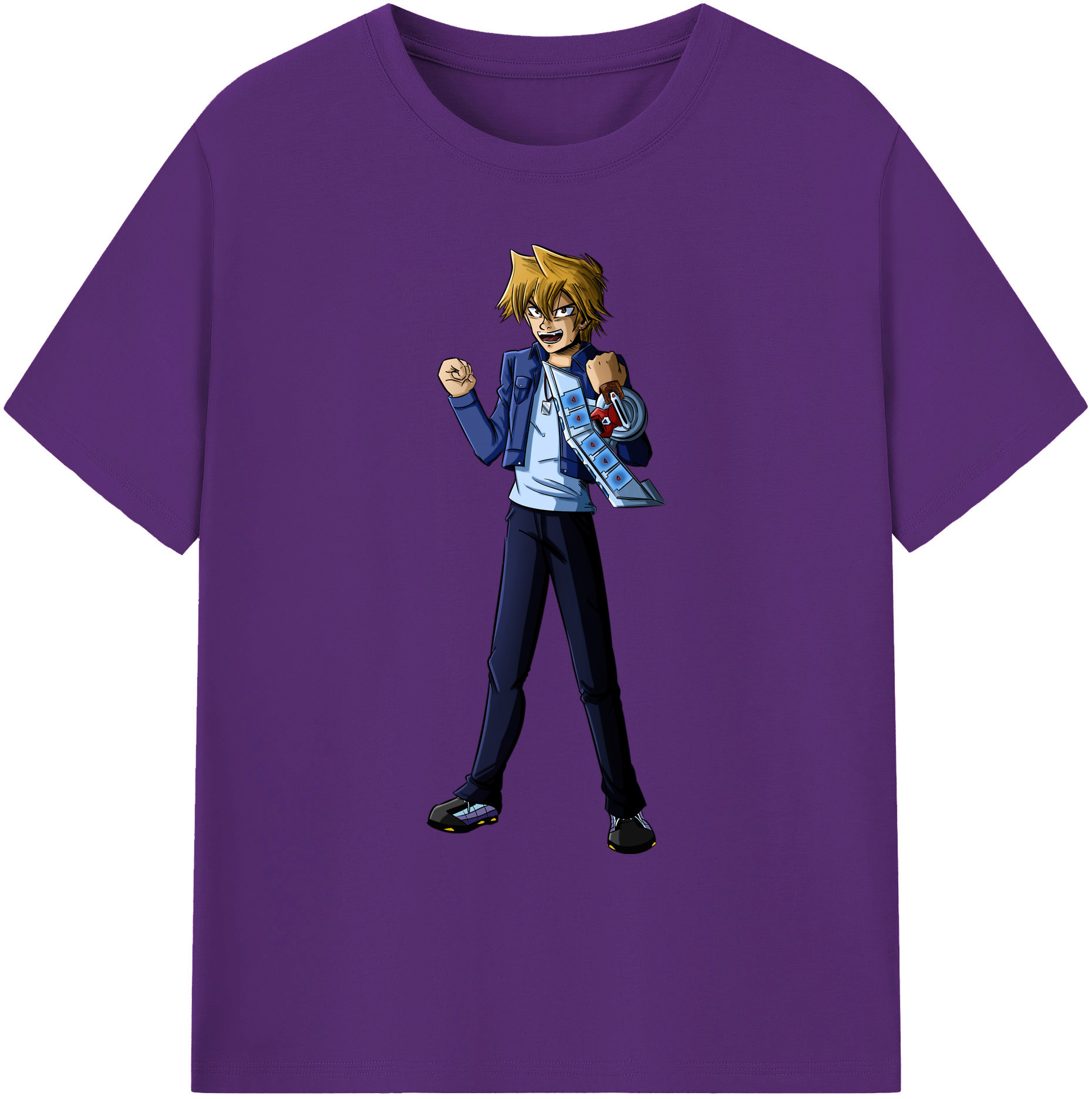 （画像用） 遊☆戯☆王 Yu-Gi-Oh! 綿100％ メンズ半袖Tシャツ｜肌触りやわらか＆通気性