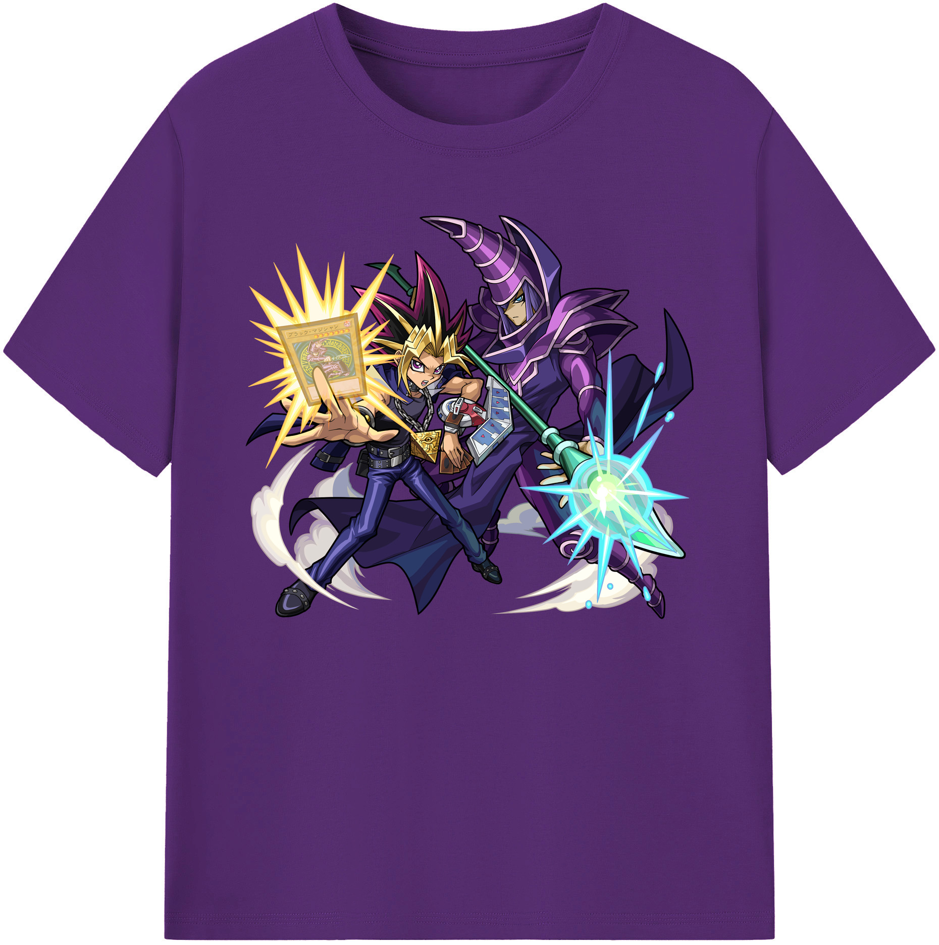 （画像用） 遊☆戯☆王 Yu-Gi-Oh! 綿100％ メンズ半袖Tシャツ｜肌触りやわらか＆通気性