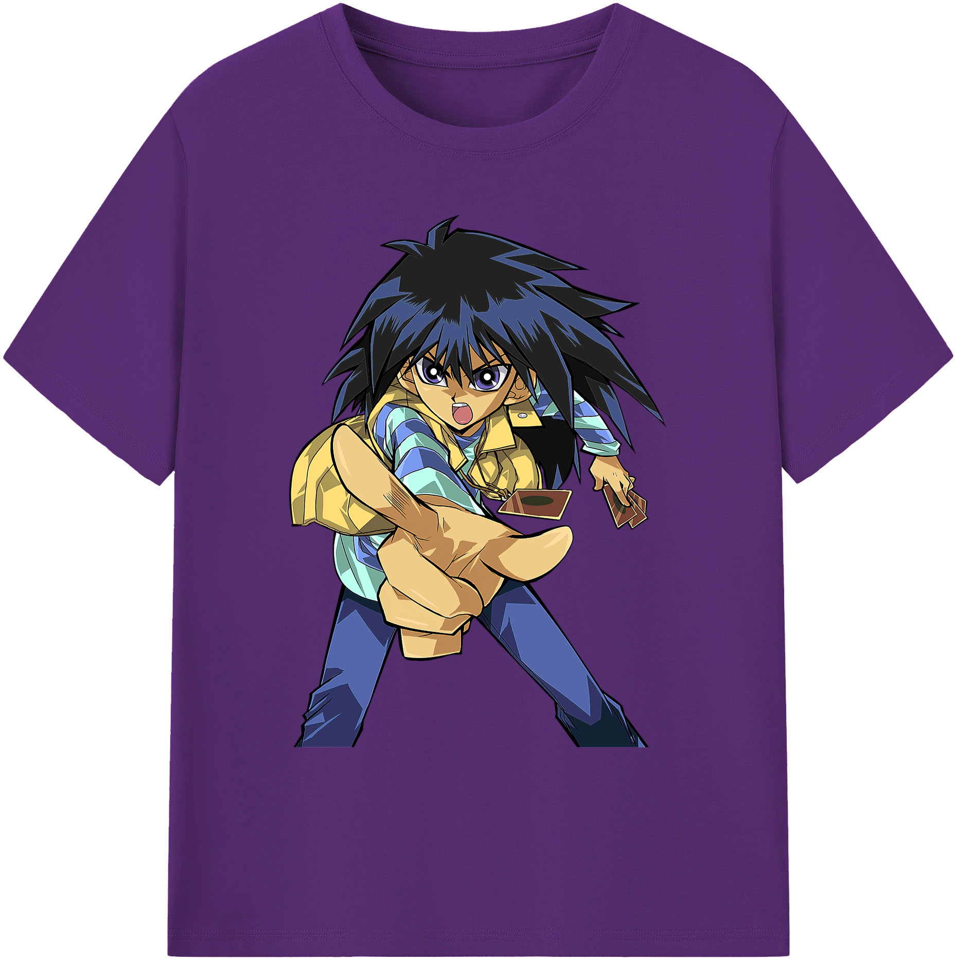 （画像用） 遊☆戯☆王 Yu-Gi-Oh! 綿100％ メンズ半袖Tシャツ｜肌触りやわらか＆通気性