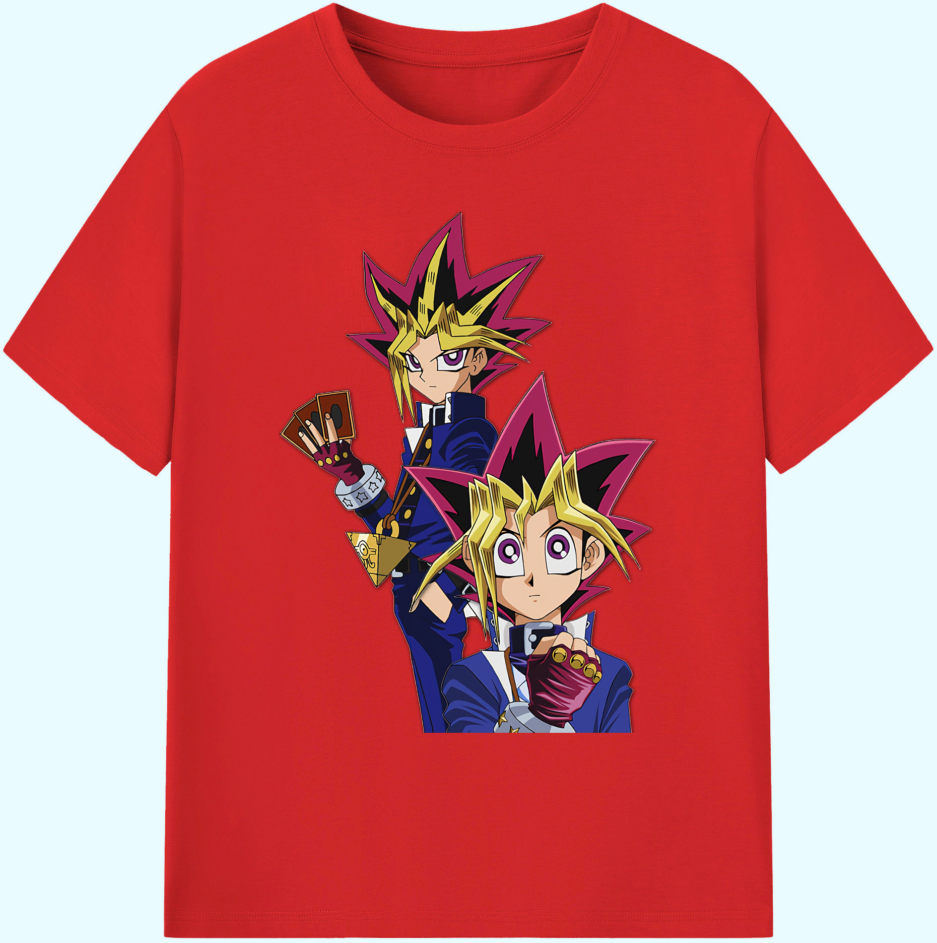 （画像用） 遊☆戯☆王 Yu-Gi-Oh! 綿100％ メンズ半袖Tシャツ｜肌触りやわらか＆通気性