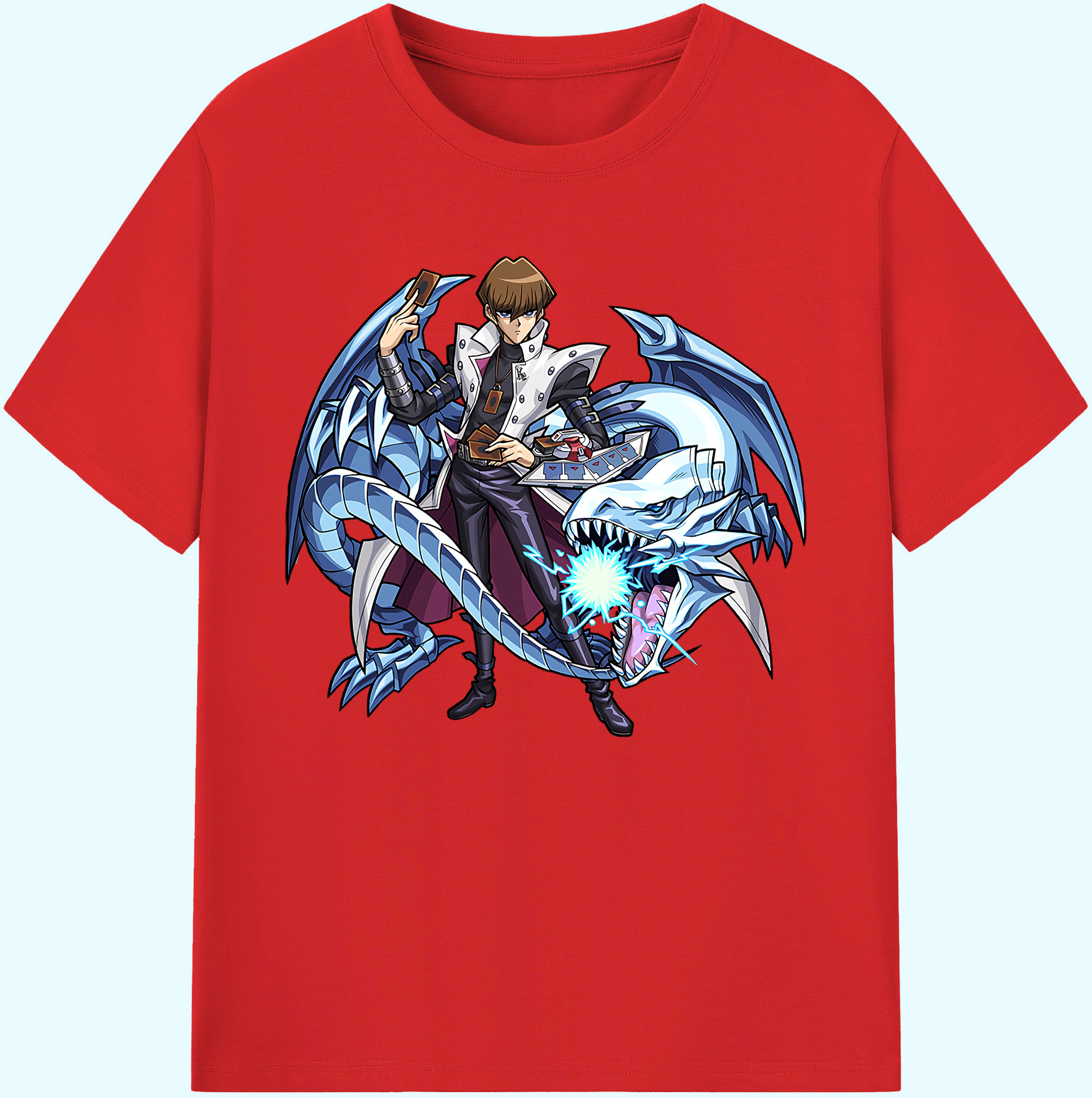 （画像用） 遊☆戯☆王 Yu-Gi-Oh! 綿100％ メンズ半袖Tシャツ｜肌触りやわらか＆通気性