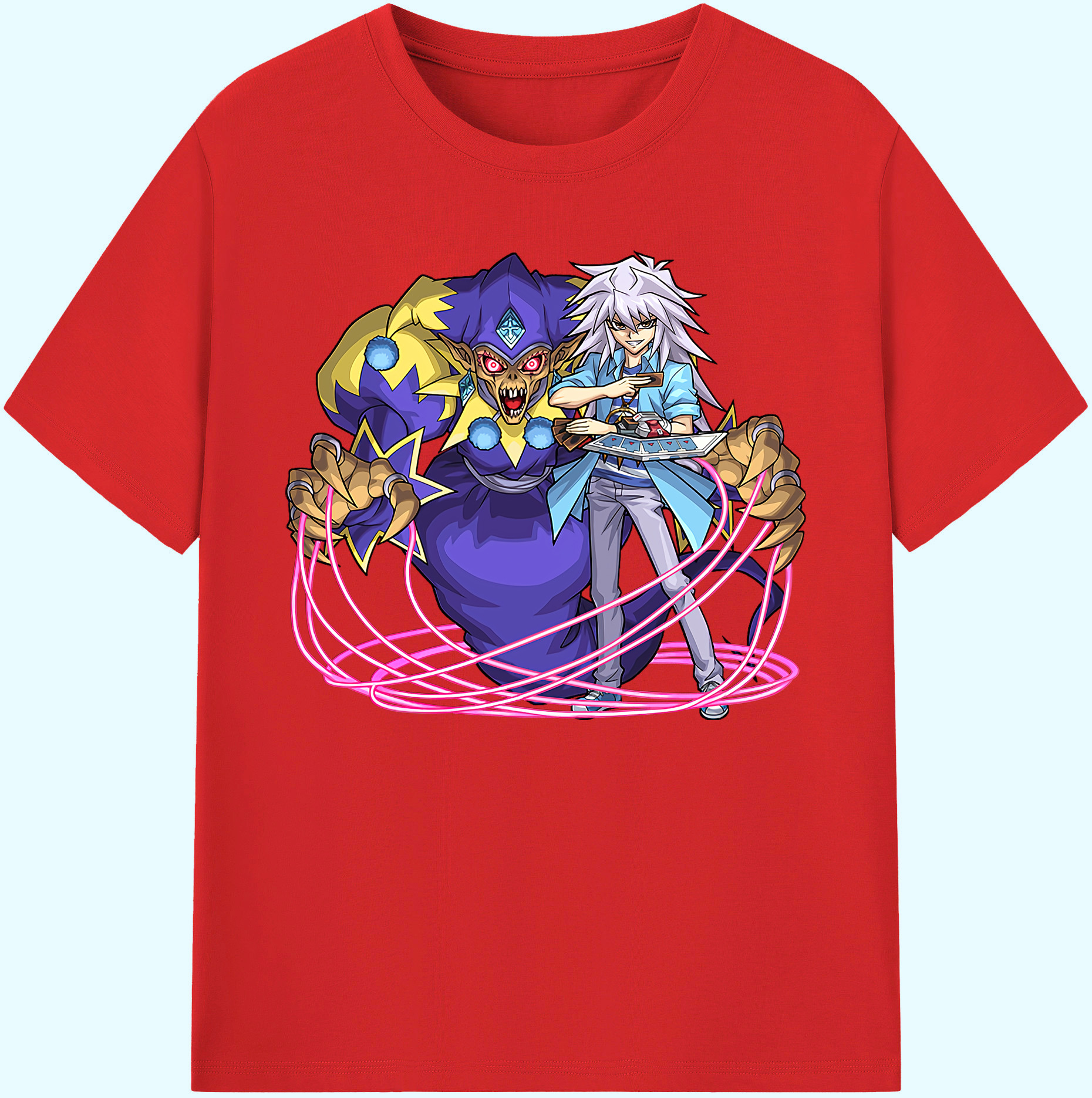 （画像用） 遊☆戯☆王 Yu-Gi-Oh! 綿100％ メンズ半袖Tシャツ｜肌触りやわらか＆通気性