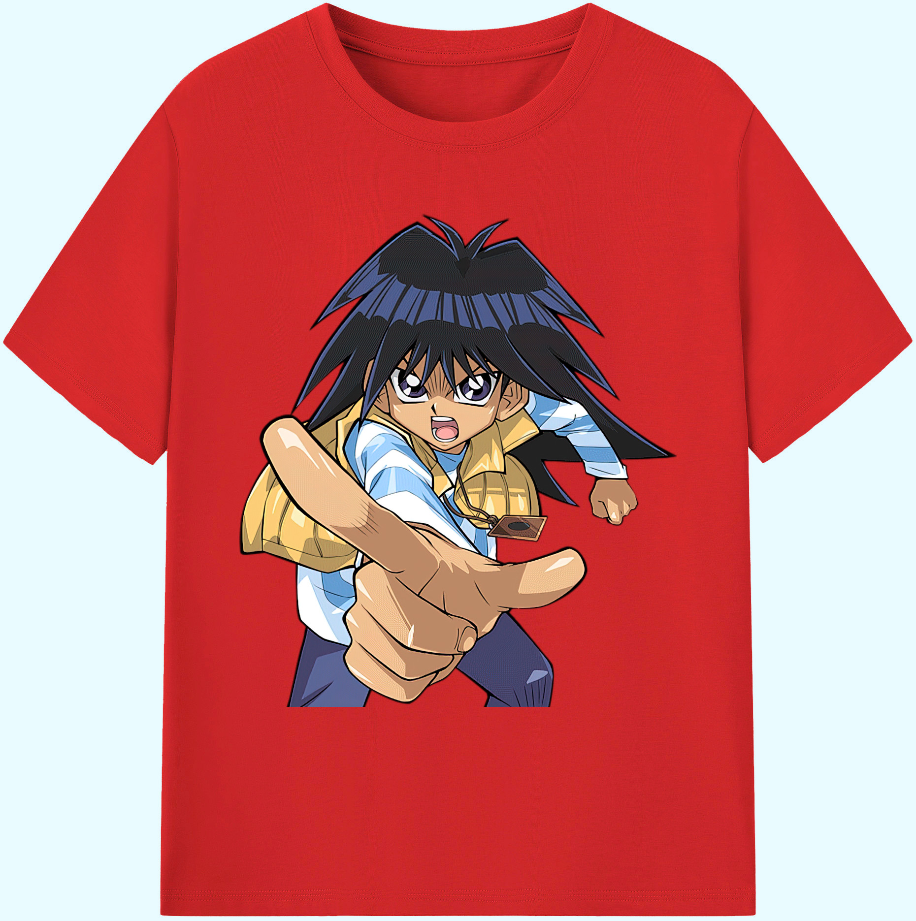 （画像用） 遊☆戯☆王 Yu-Gi-Oh! 綿100％ メンズ半袖Tシャツ｜肌触りやわらか＆通気性