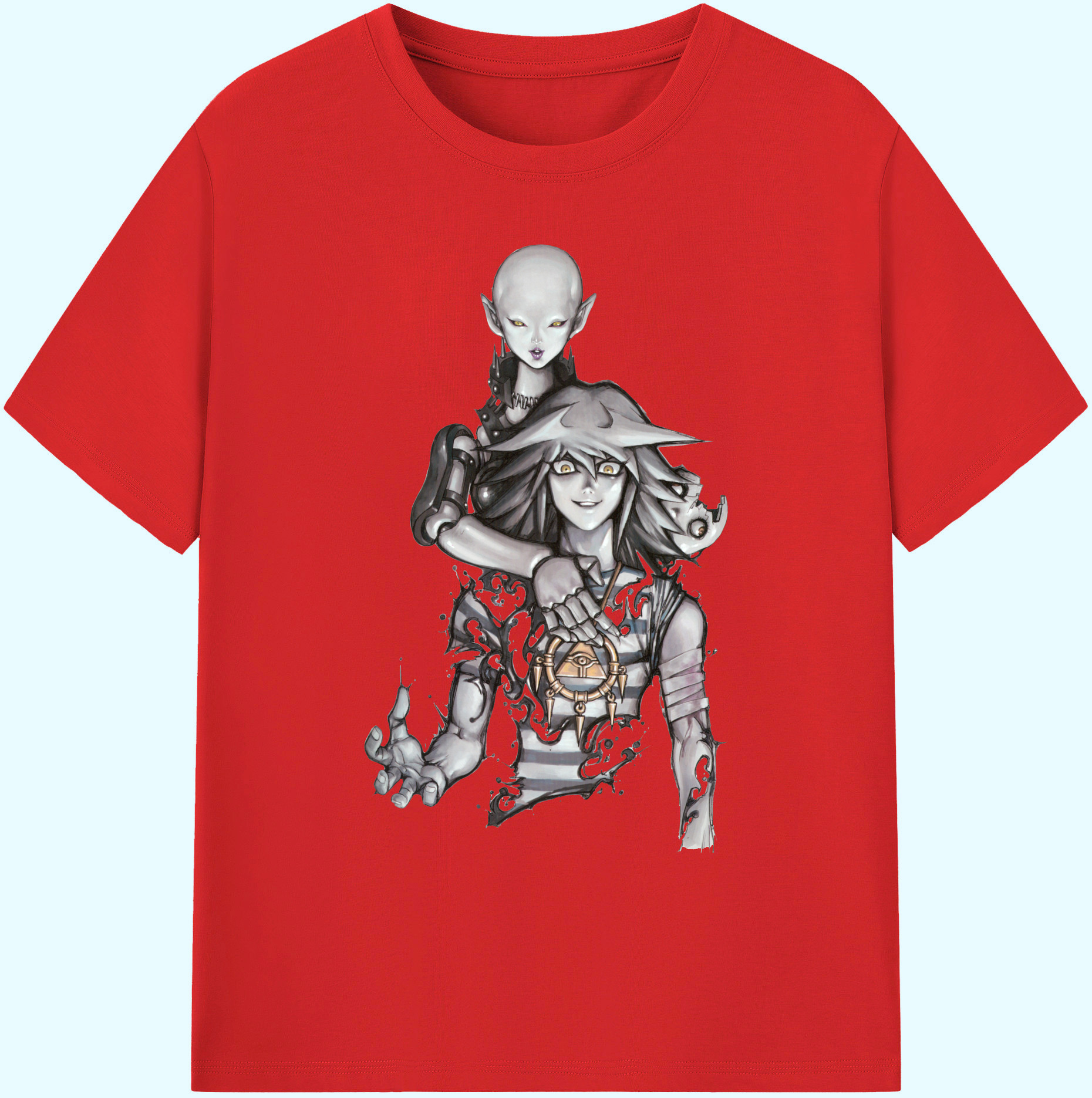 （画像用） 遊☆戯☆王 Yu-Gi-Oh! 綿100％ メンズ半袖Tシャツ｜肌触りやわらか＆通気性