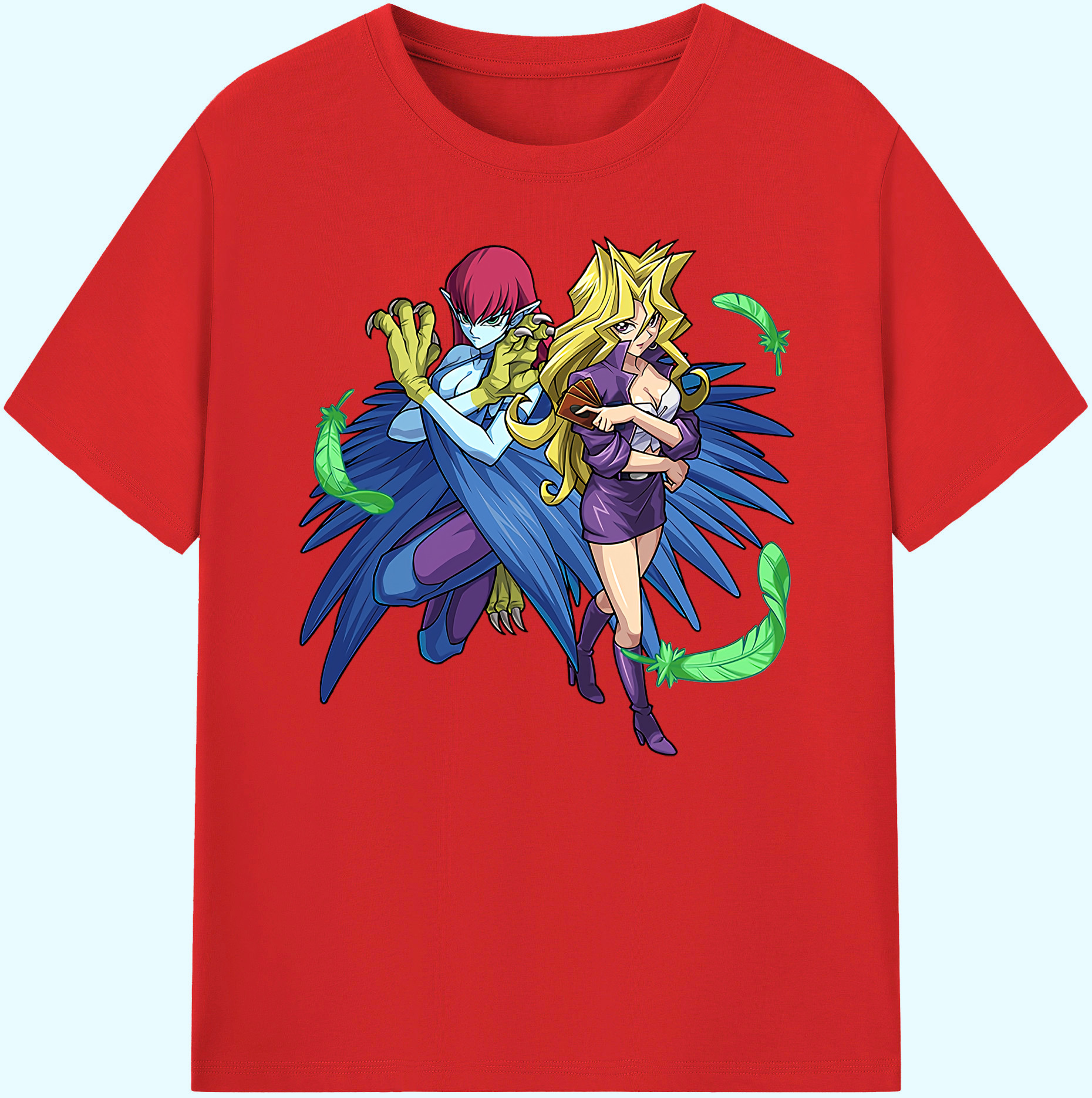 （画像用） 遊☆戯☆王 Yu-Gi-Oh! 綿100％ メンズ半袖Tシャツ｜肌触りやわらか＆通気性