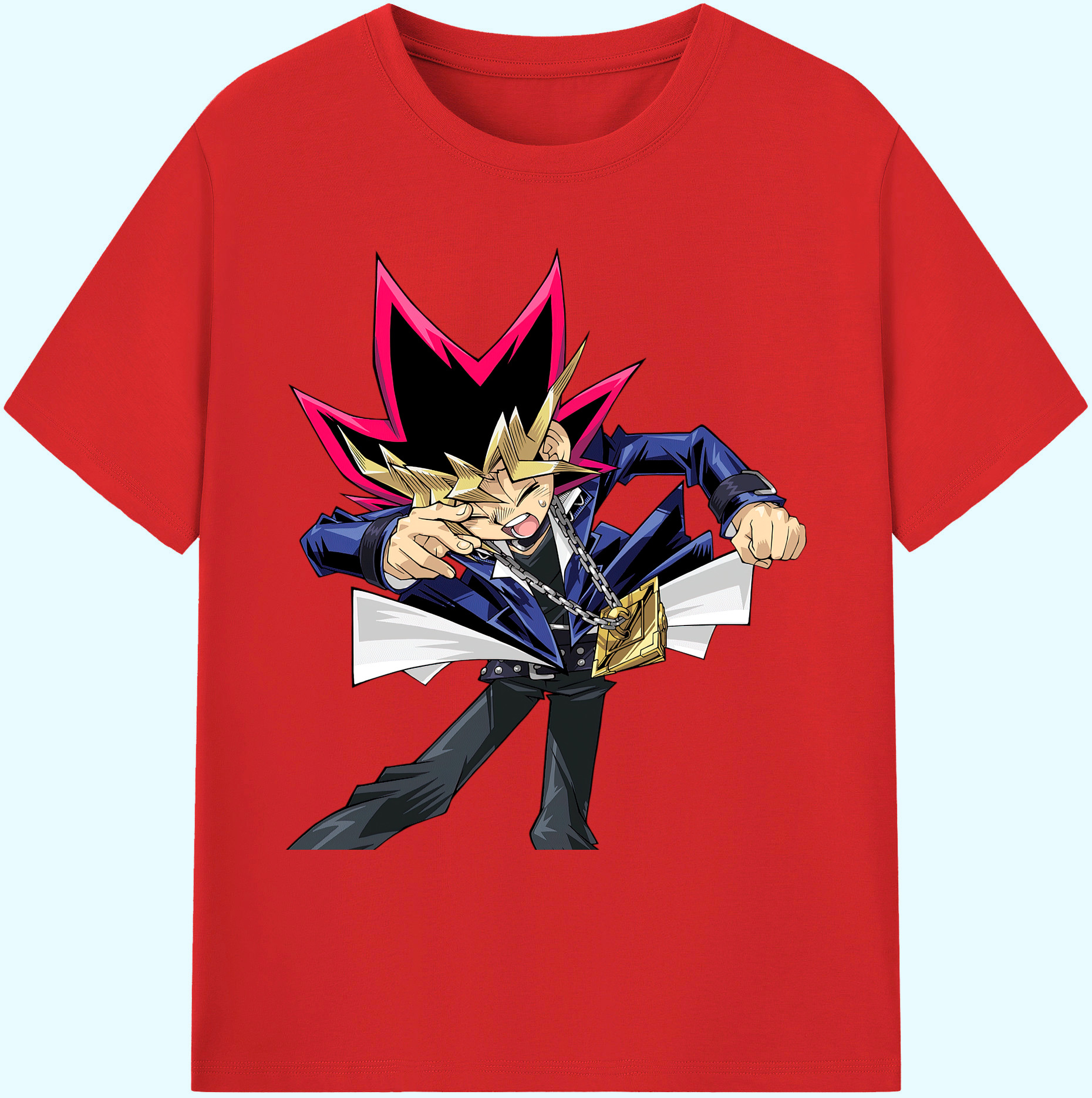 （画像用） 遊☆戯☆王 Yu-Gi-Oh! 綿100％ メンズ半袖Tシャツ｜肌触りやわらか＆通気性