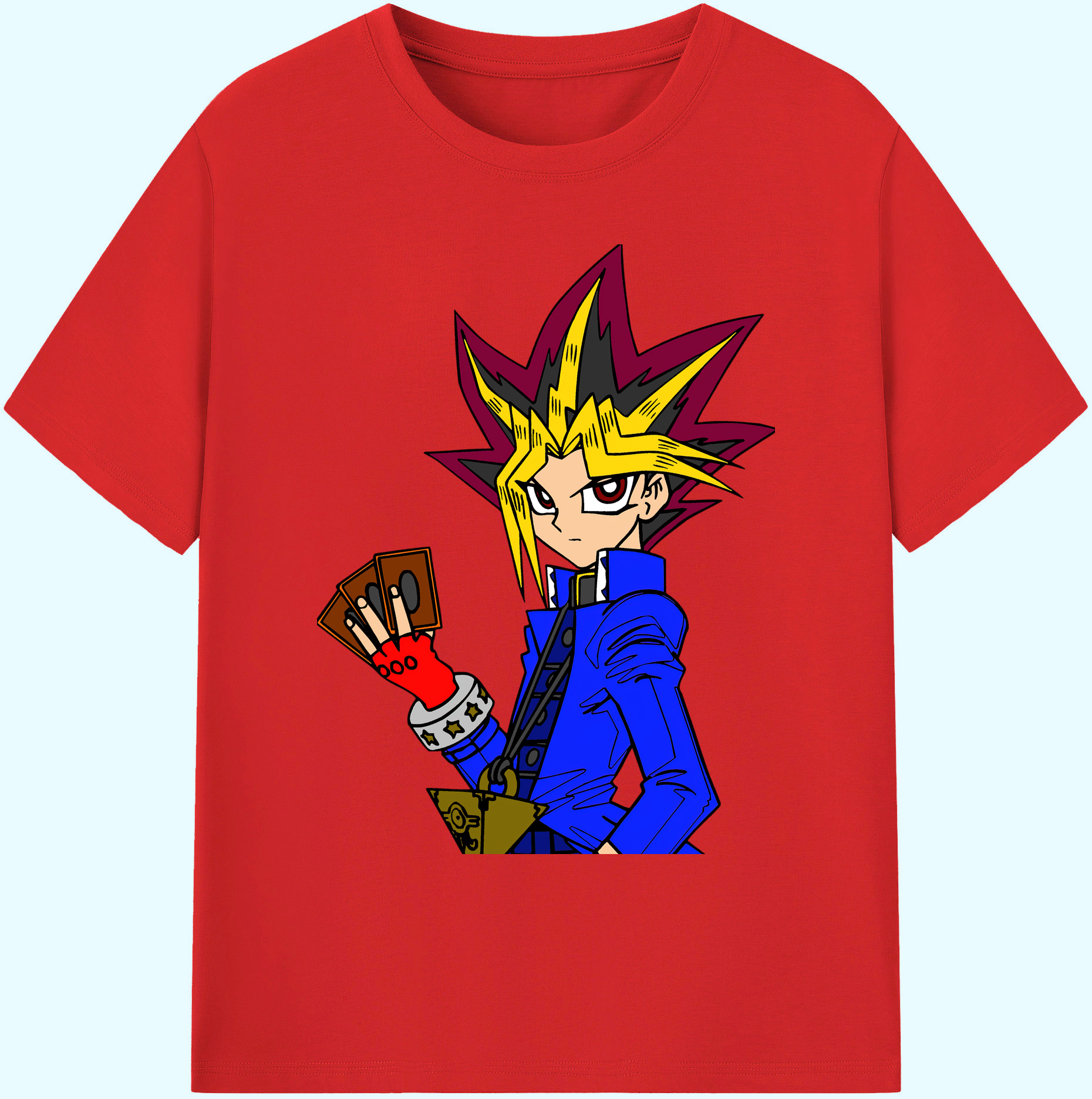（画像用） 遊☆戯☆王 Yu-Gi-Oh! 綿100％ メンズ半袖Tシャツ｜肌触りやわらか＆通気性