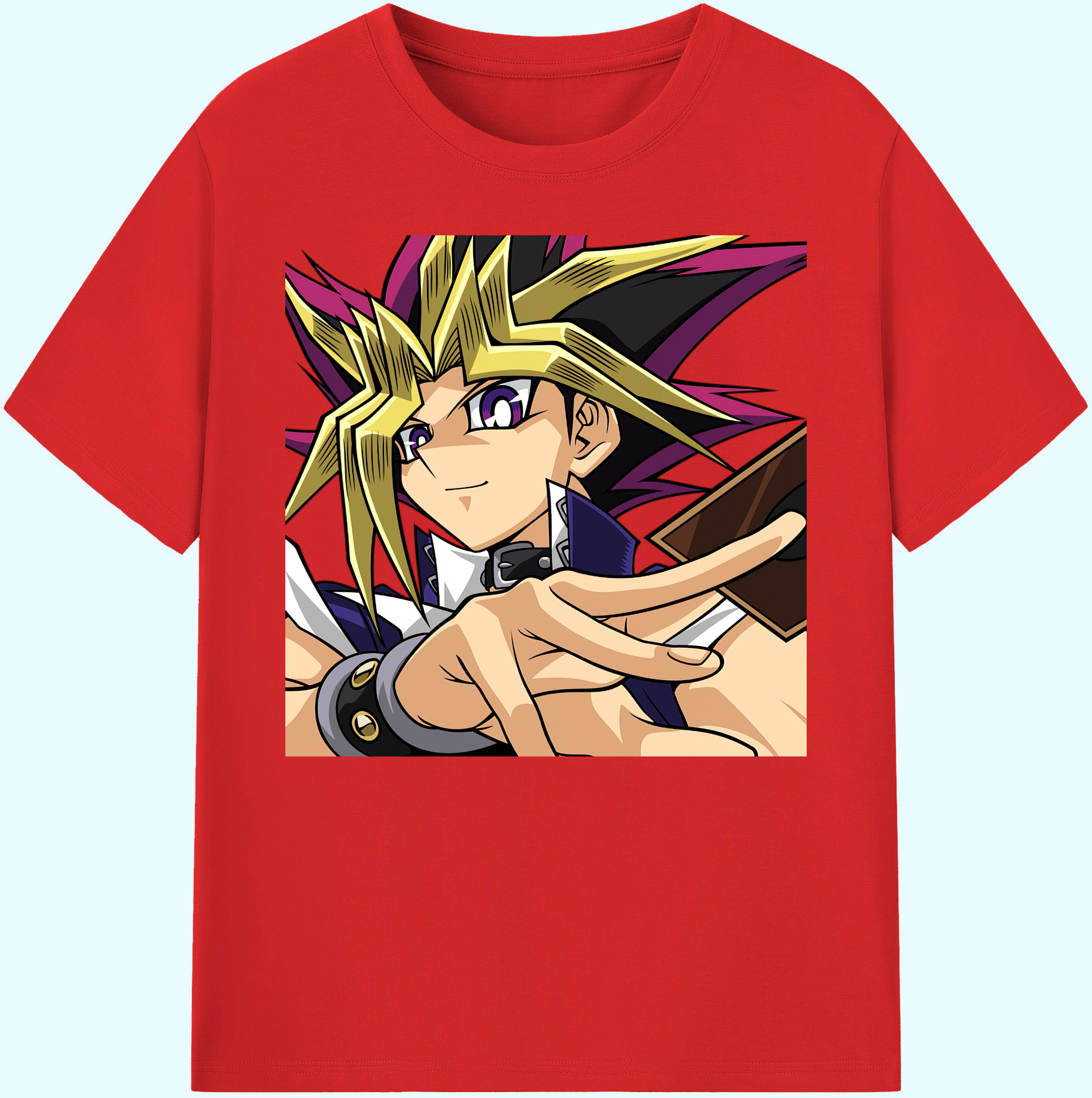 （画像用） 遊☆戯☆王 Yu-Gi-Oh! 綿100％ メンズ半袖Tシャツ｜肌触りやわらか＆通気性
