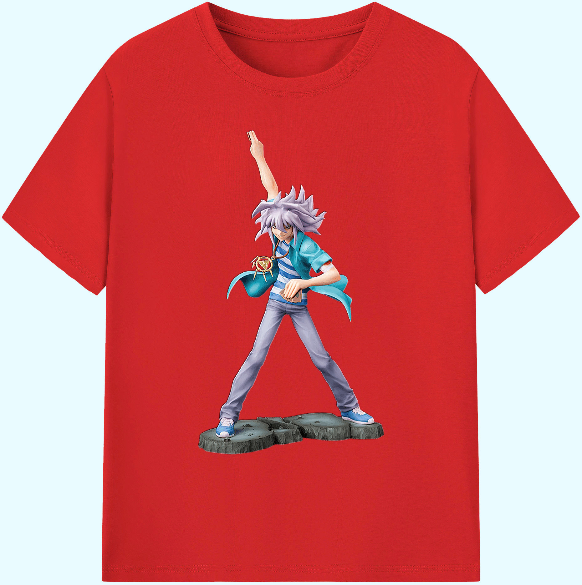 （画像用） 遊☆戯☆王 Yu-Gi-Oh! 綿100％ メンズ半袖Tシャツ｜肌触りやわらか＆通気性