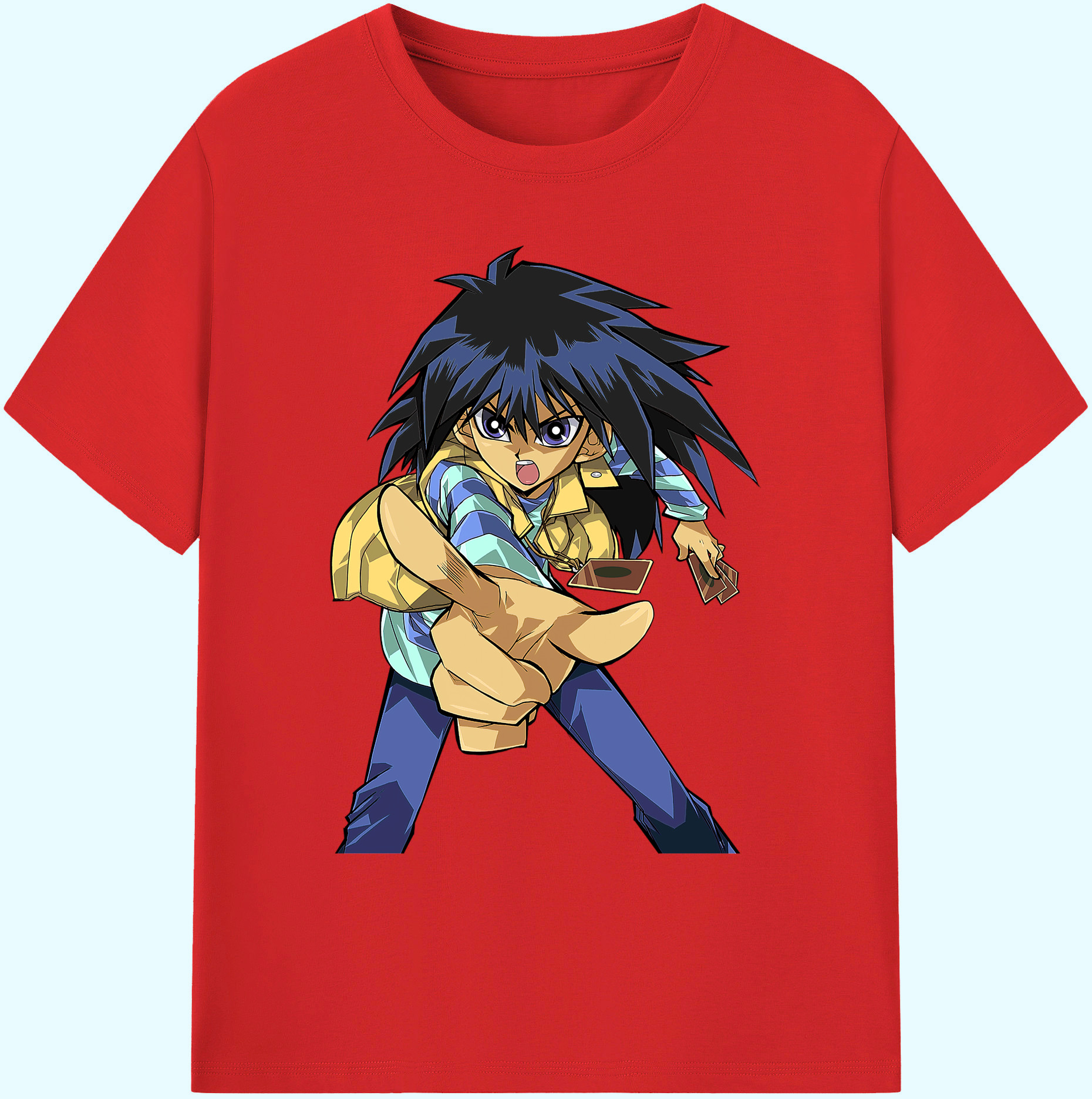 （画像用） 遊☆戯☆王 Yu-Gi-Oh! 綿100％ メンズ半袖Tシャツ｜肌触りやわらか＆通気性