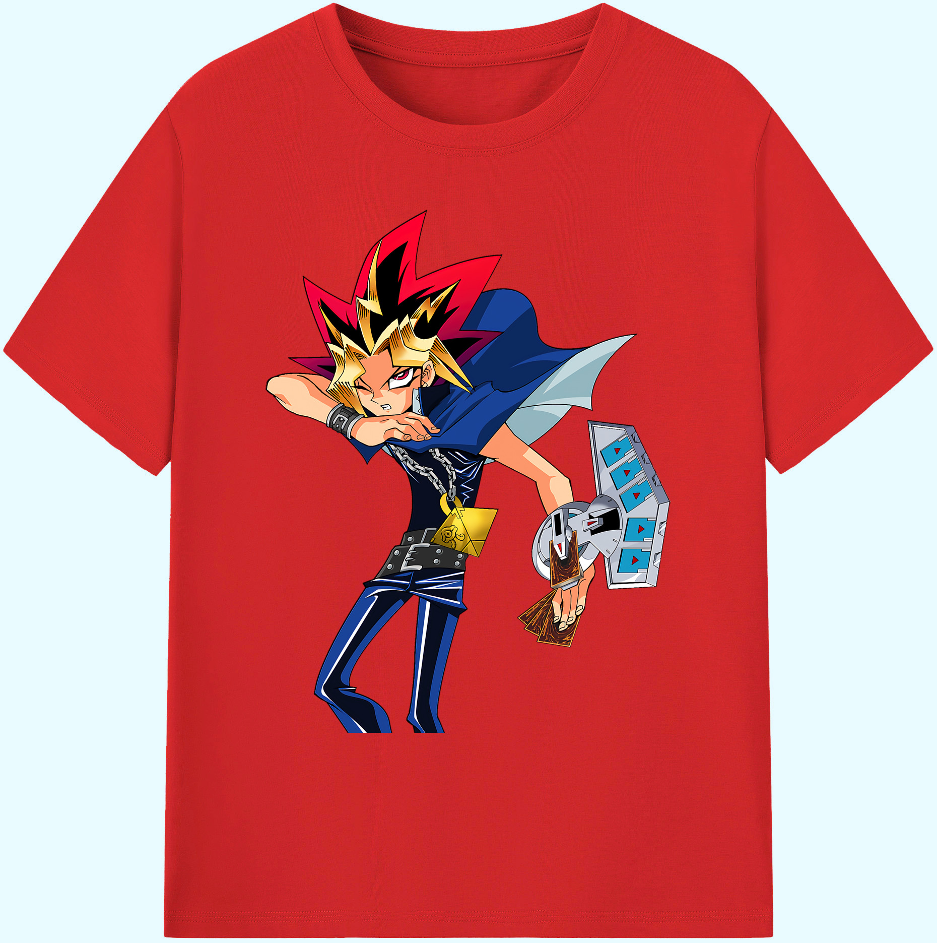 （画像用） 遊☆戯☆王 Yu-Gi-Oh! 綿100％ メンズ半袖Tシャツ｜肌触りやわらか＆通気性