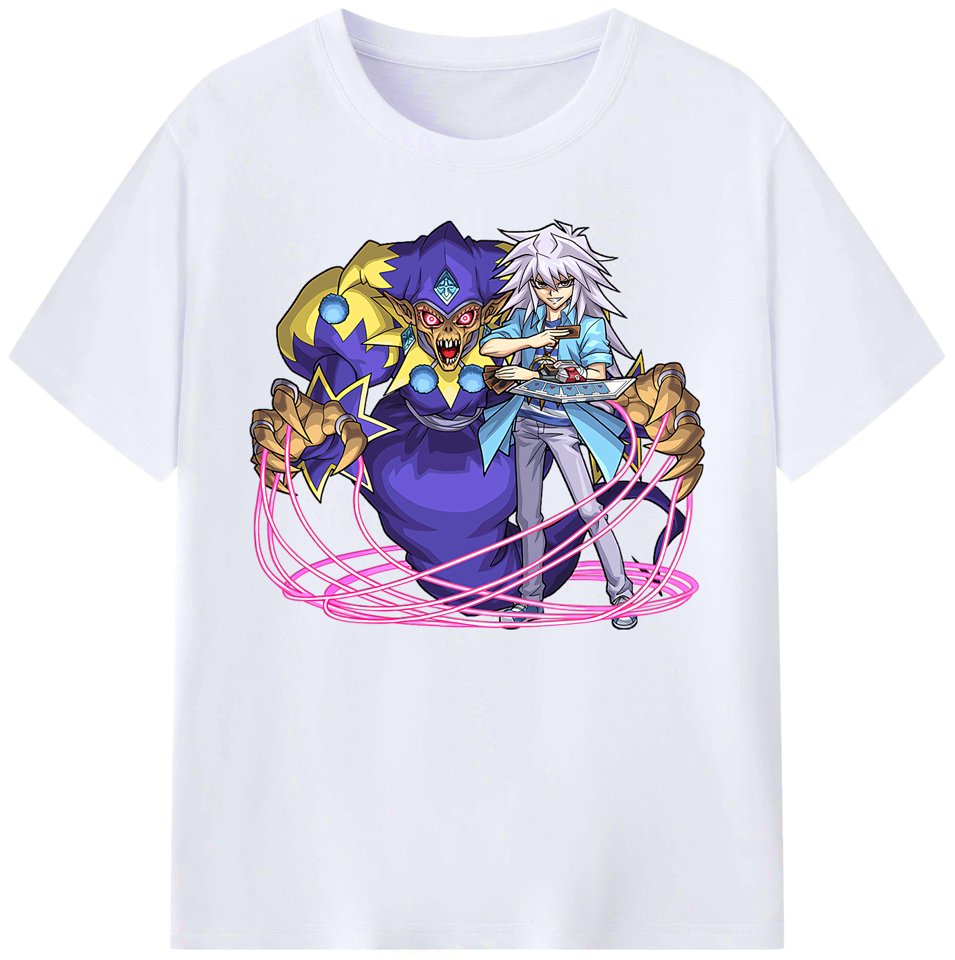 （画像用） 遊☆戯☆王 Yu-Gi-Oh! 綿100％ メンズ半袖Tシャツ｜肌触りやわらか＆通気性