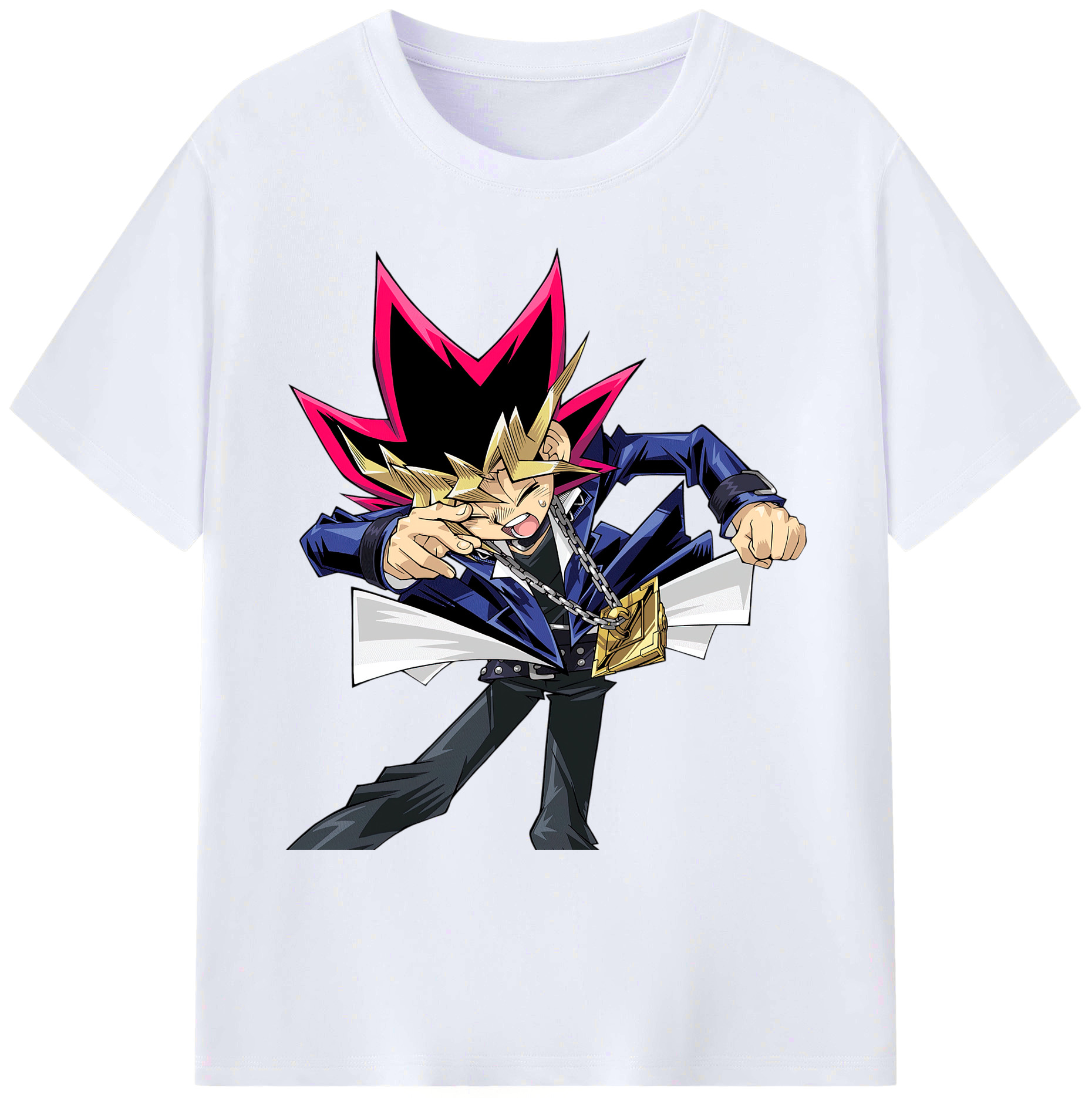 （画像用） 遊☆戯☆王 Yu-Gi-Oh! 綿100％ メンズ半袖Tシャツ｜肌触りやわらか＆通気性