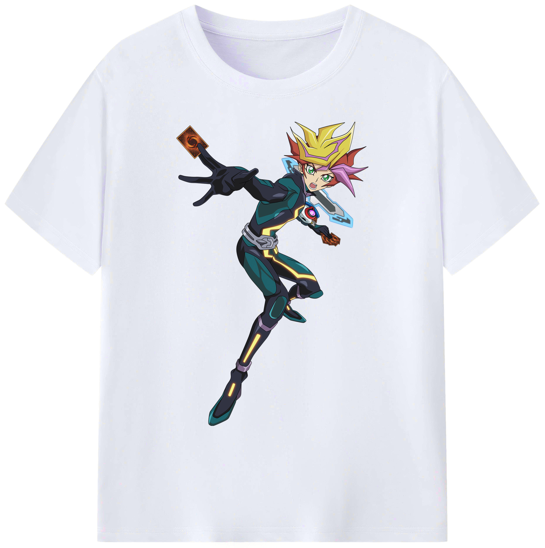 （画像用） 遊☆戯☆王 Yu-Gi-Oh! 綿100％ メンズ半袖Tシャツ｜肌触りやわらか＆通気性