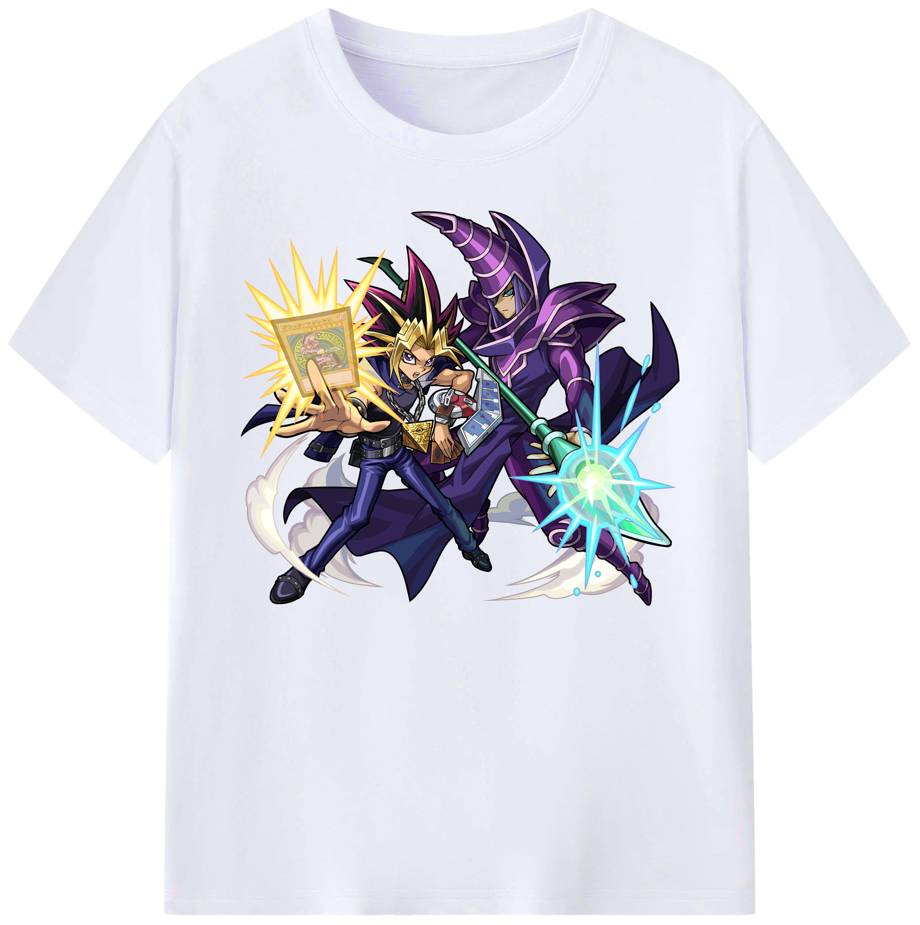 （画像用） 遊☆戯☆王 Yu-Gi-Oh! 綿100％ メンズ半袖Tシャツ｜肌触りやわらか＆通気性