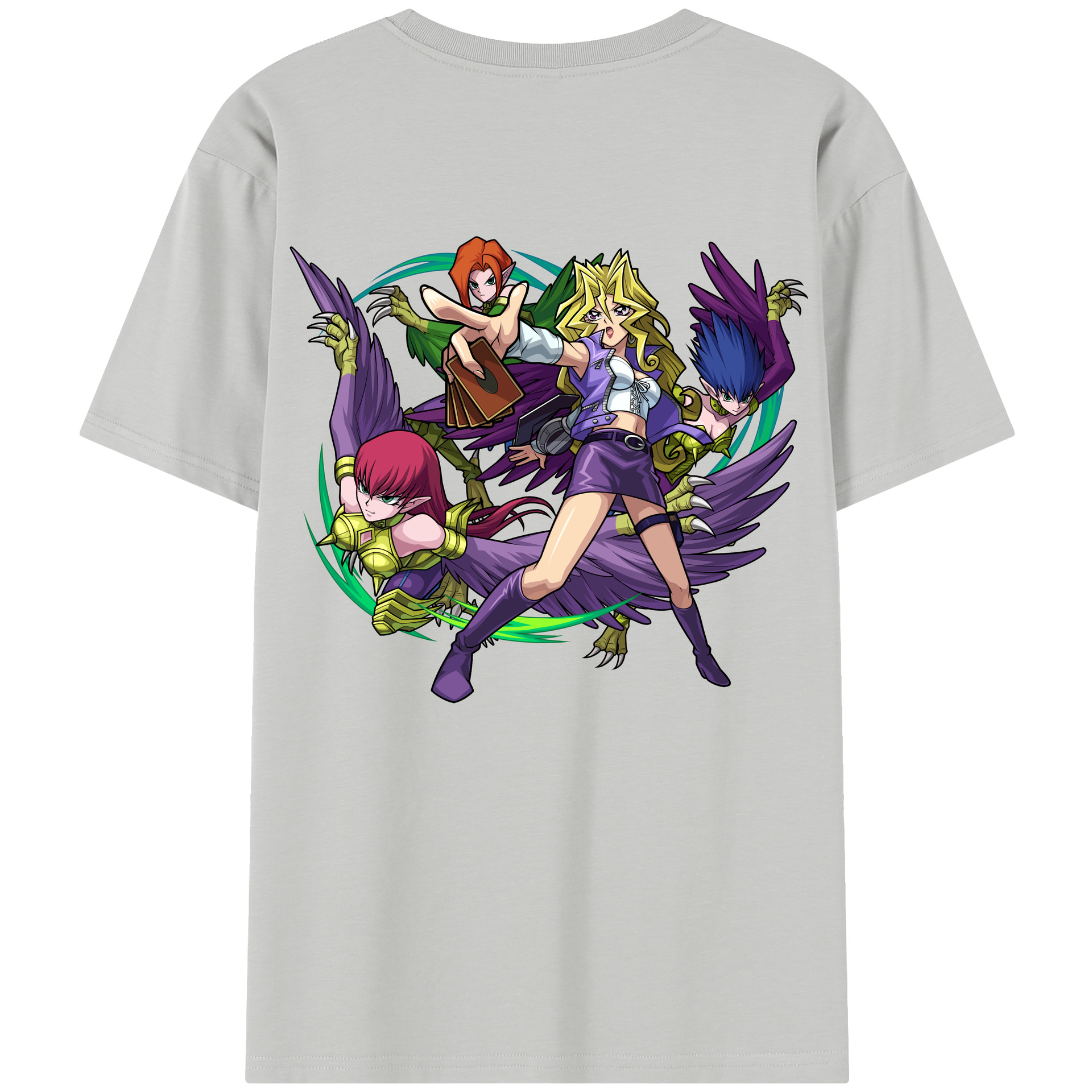 （画像用） 遊☆戯☆王 Yu-Gi-Oh! レディース半袖Tシャツ(バックプリント)