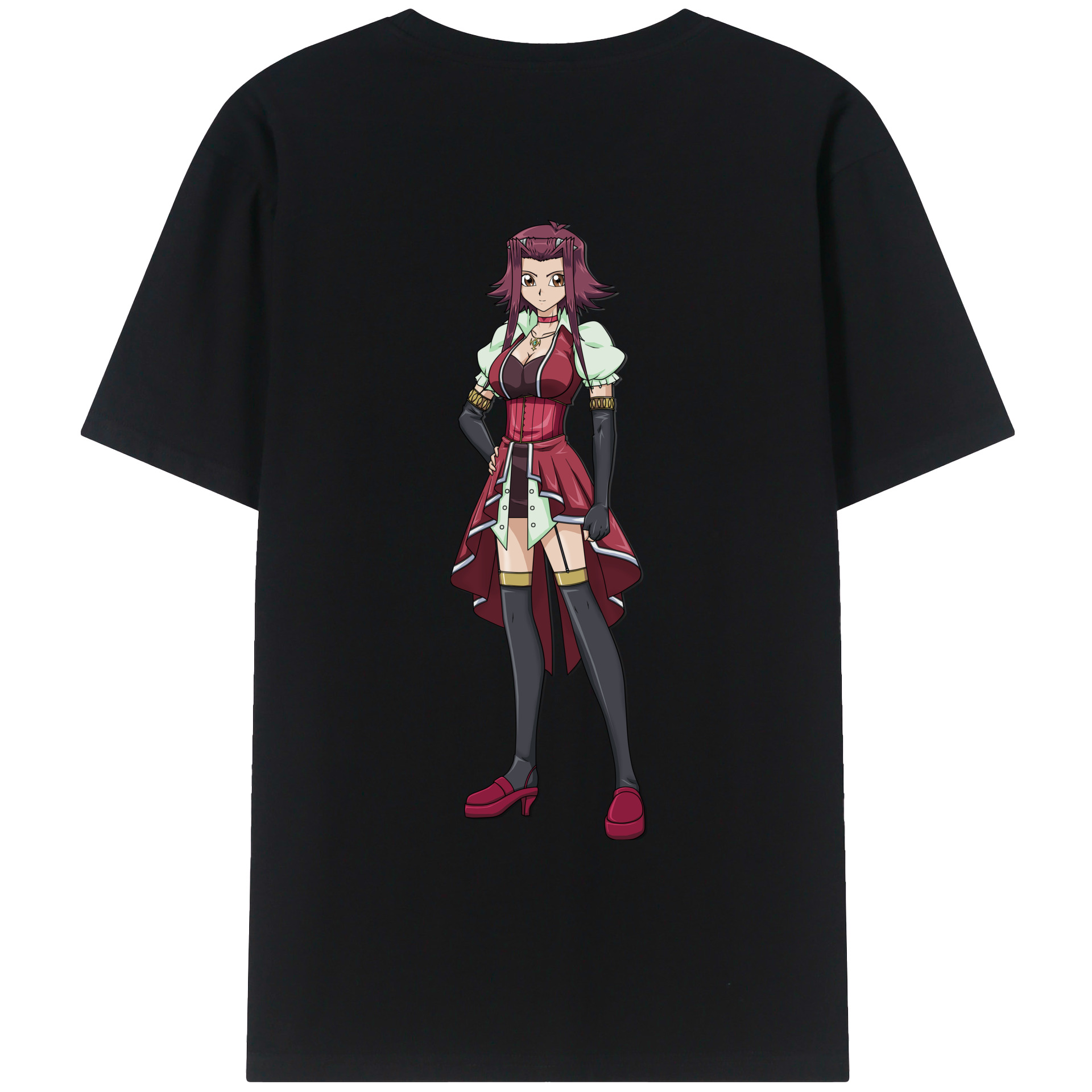 （画像用） 遊☆戯☆王 Yu-Gi-Oh! レディース半袖Tシャツ(バックプリント)