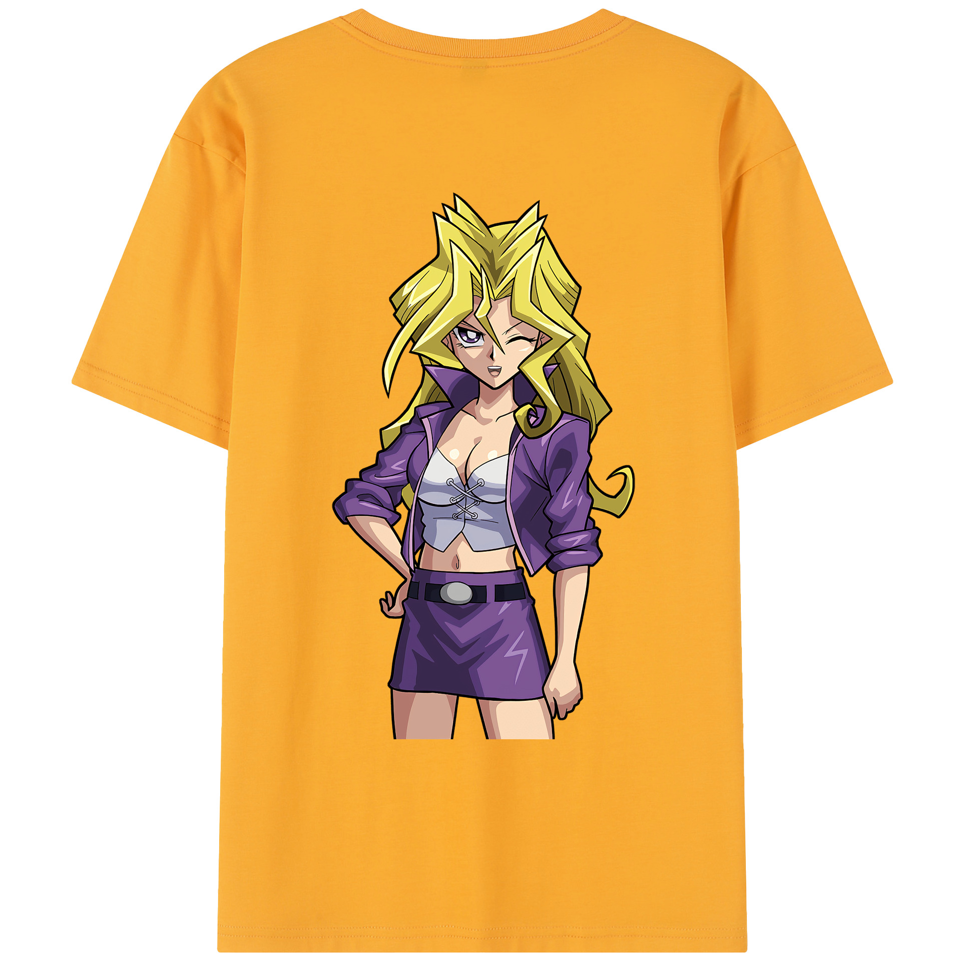 遊☆戯☆王 Yu-Gi-Oh! レディース半袖Tシャツ(バックプリント)