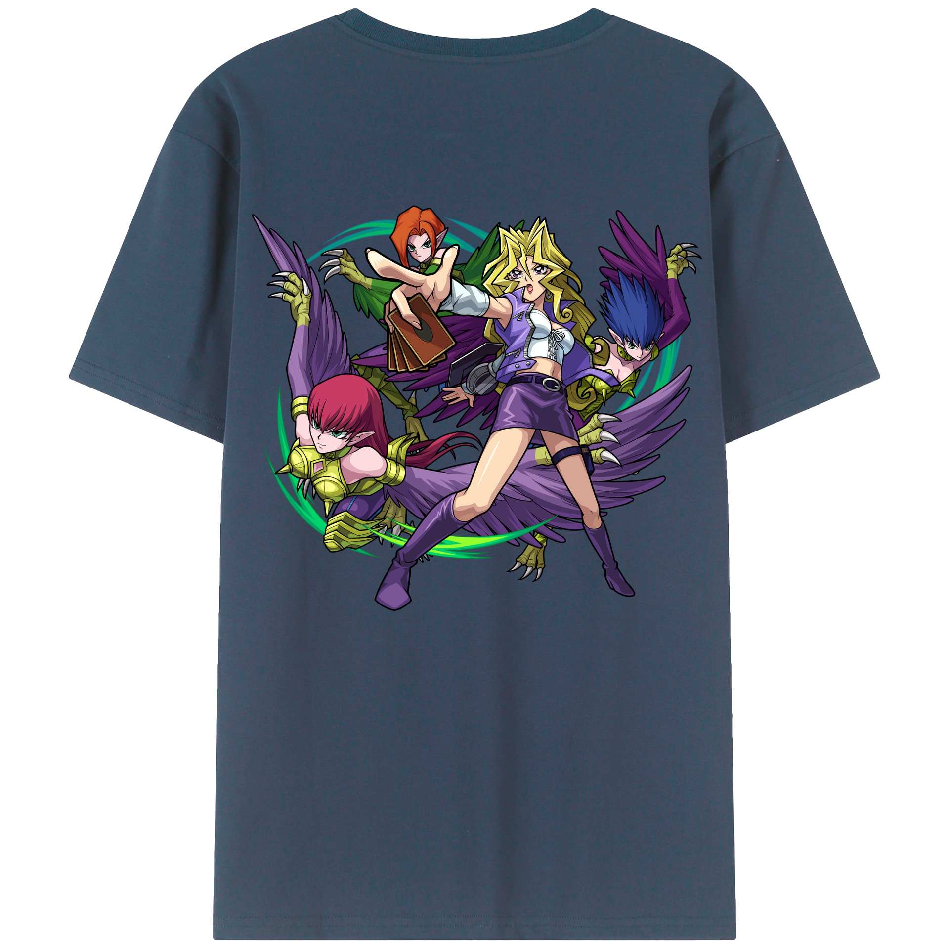 （画像用） 遊☆戯☆王 Yu-Gi-Oh! レディース半袖Tシャツ(バックプリント)