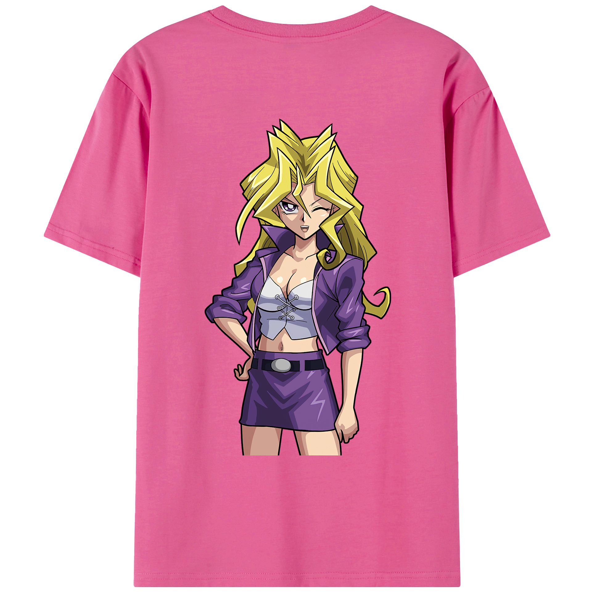 遊☆戯☆王 Yu-Gi-Oh! レディース半袖Tシャツ(バックプリント)