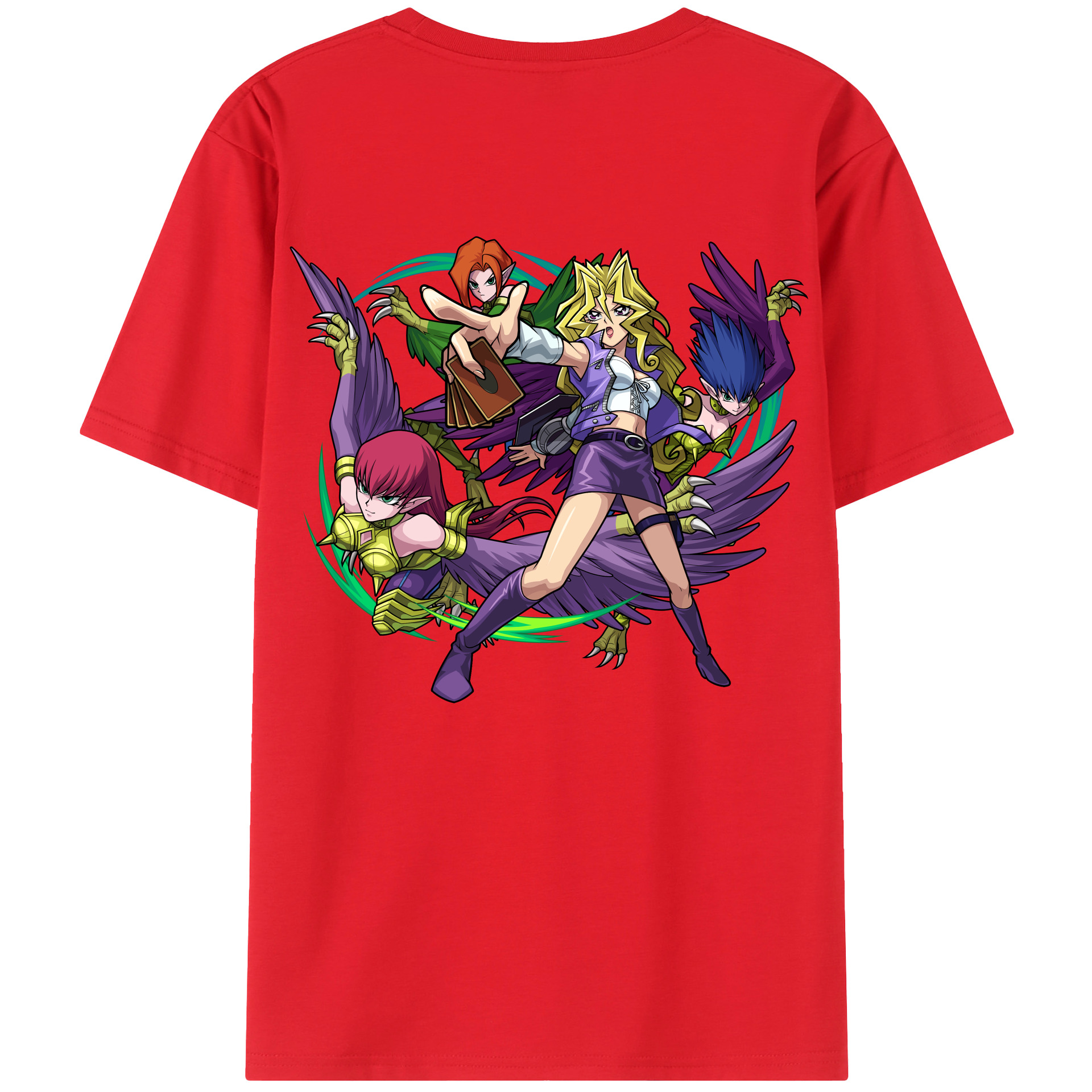 （画像用） 遊☆戯☆王 Yu-Gi-Oh! レディース半袖Tシャツ(バックプリント)