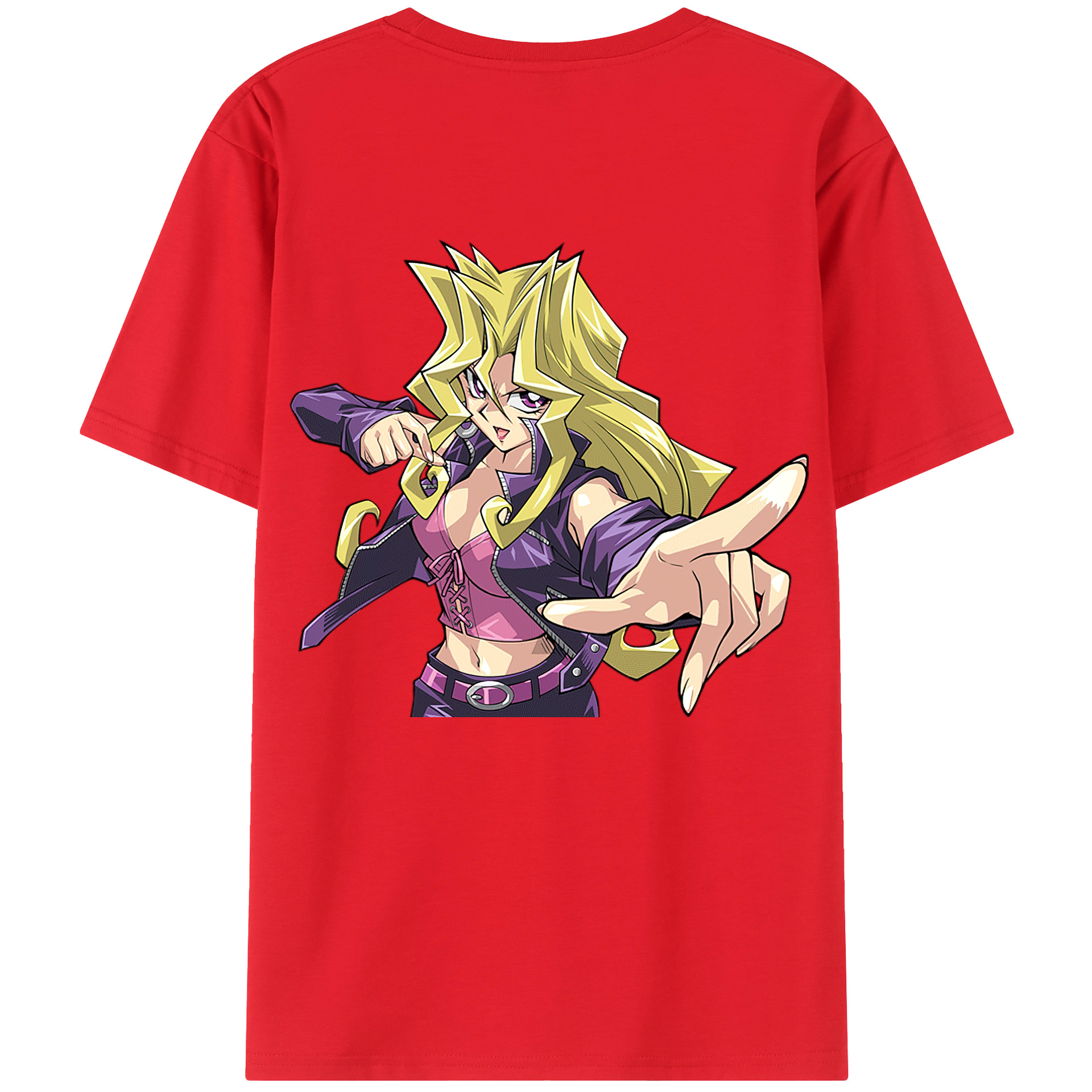 （画像用） 遊☆戯☆王 Yu-Gi-Oh! レディース半袖Tシャツ(バックプリント)