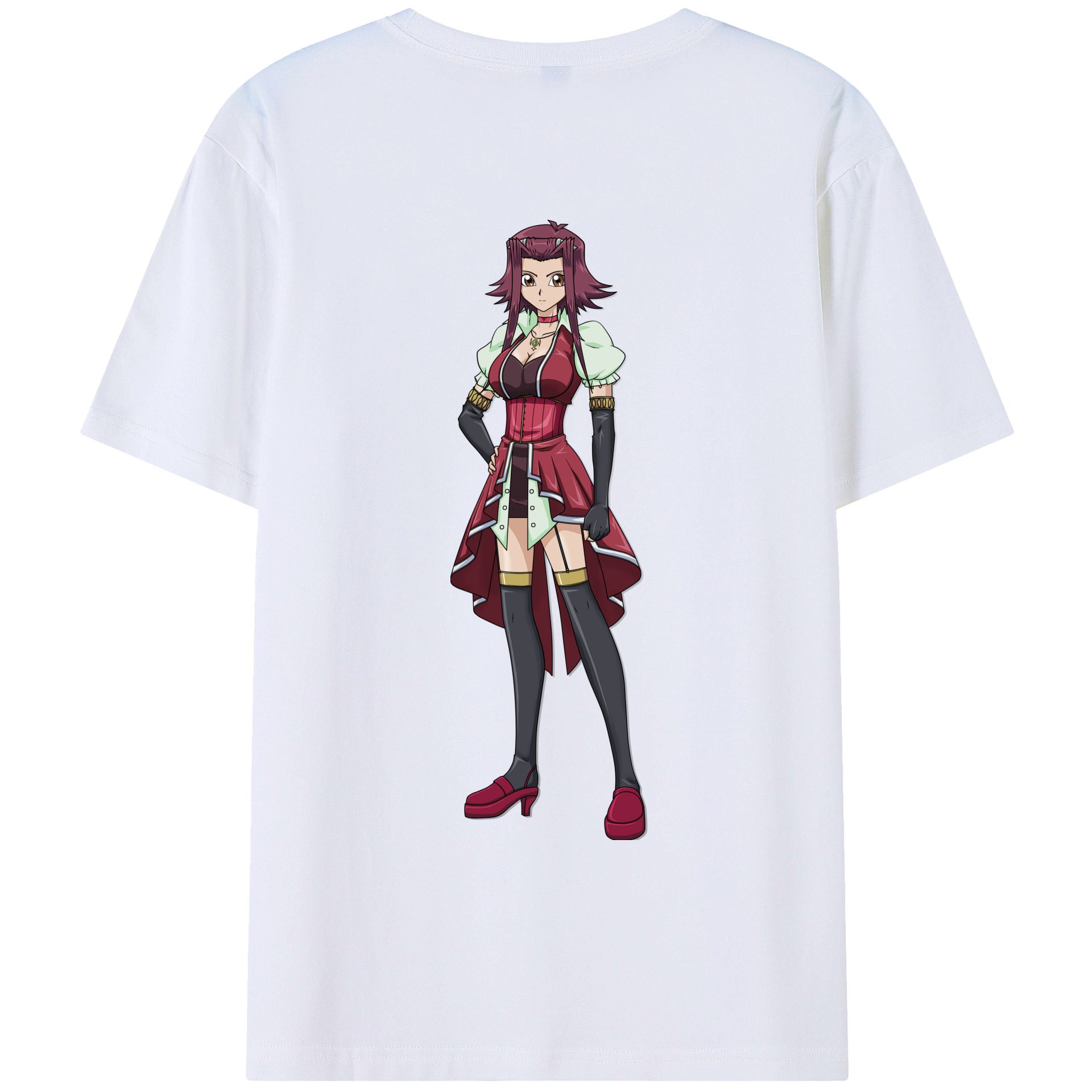 （画像用） 遊☆戯☆王 Yu-Gi-Oh! レディース半袖Tシャツ(バックプリント)