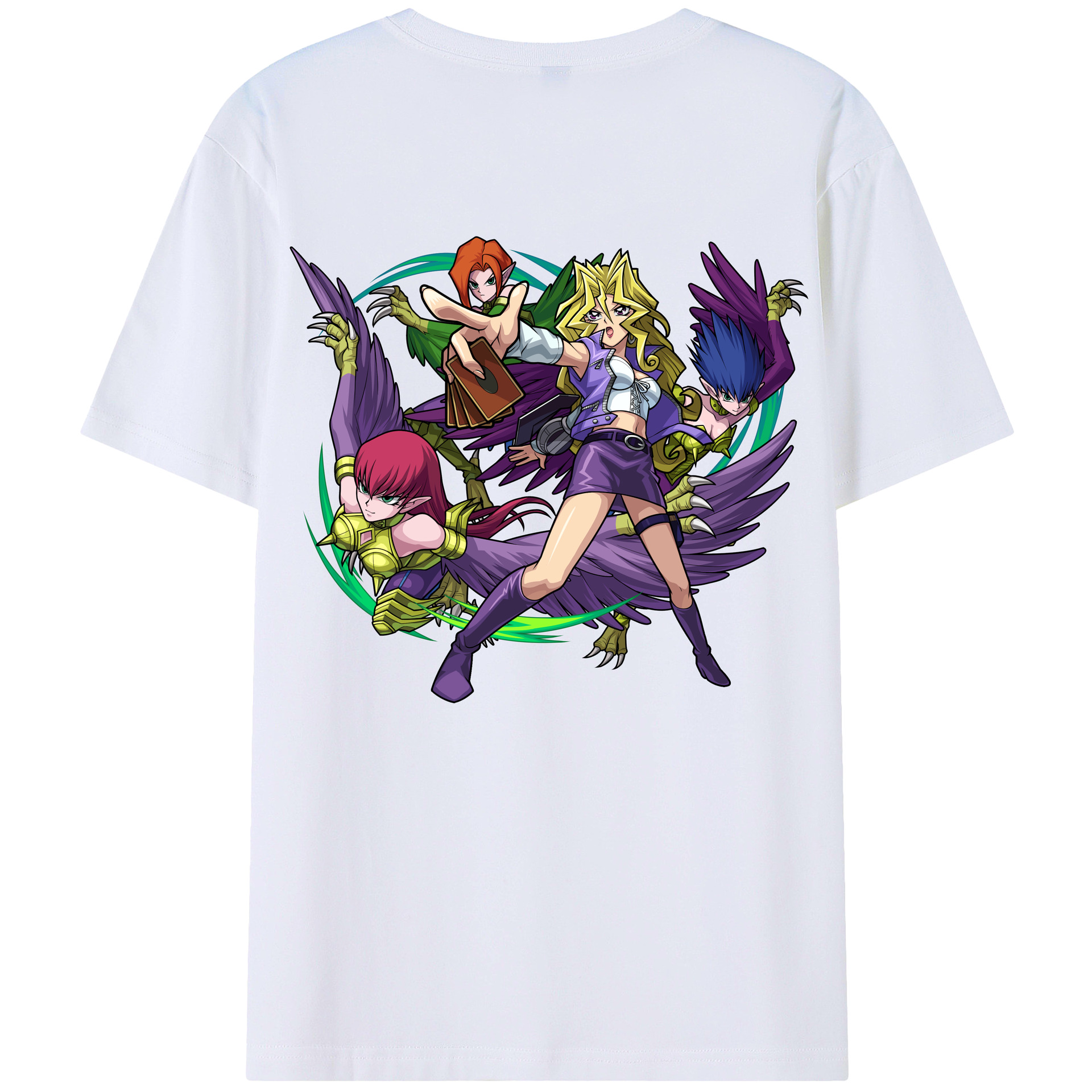 （画像用） 遊☆戯☆王 Yu-Gi-Oh! レディース半袖Tシャツ(バックプリント)