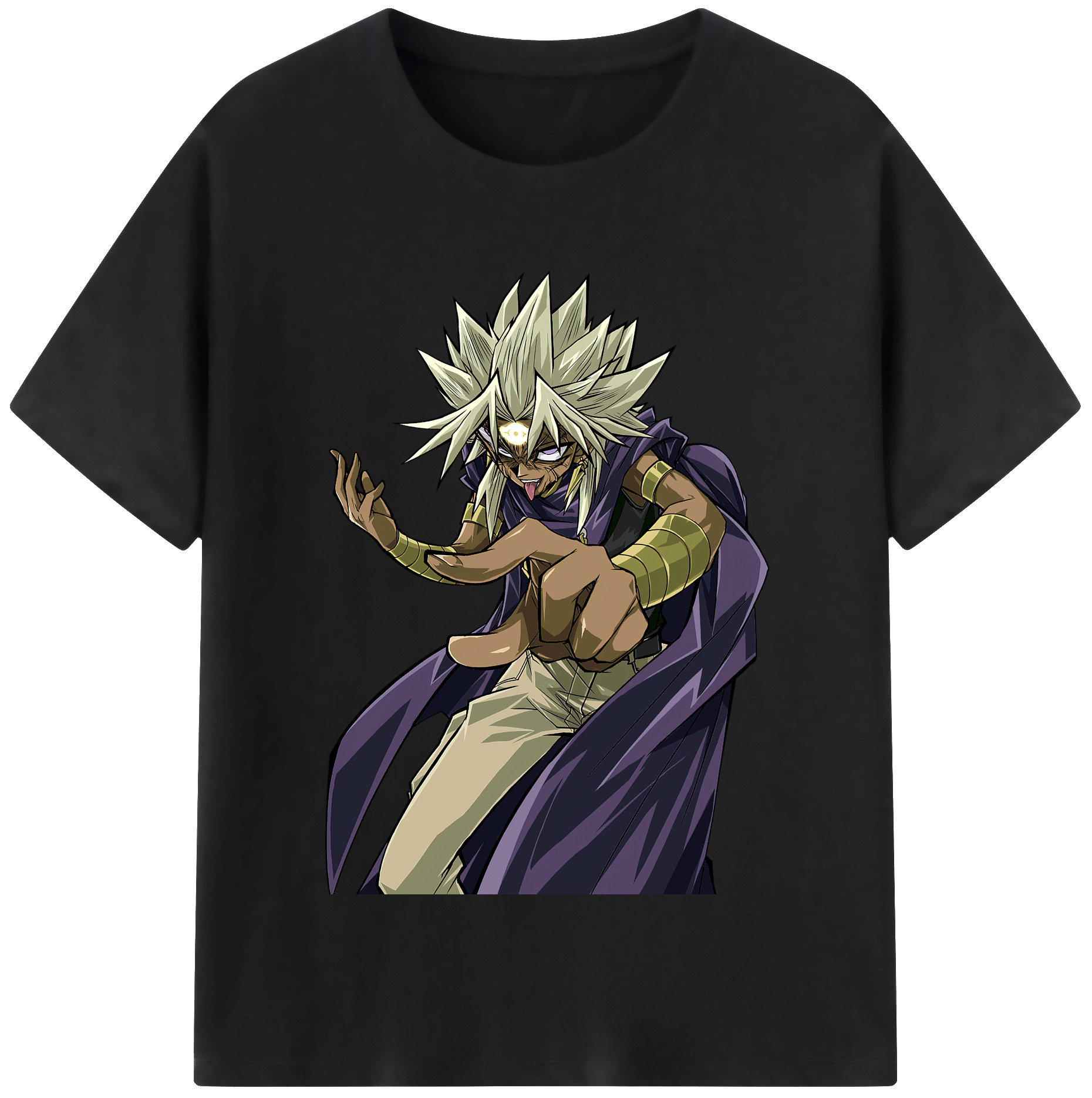 （画像用） 遊☆戯☆王 Yu-Gi-Oh! レディースカジュアルプリントTシャツ（綿100％）