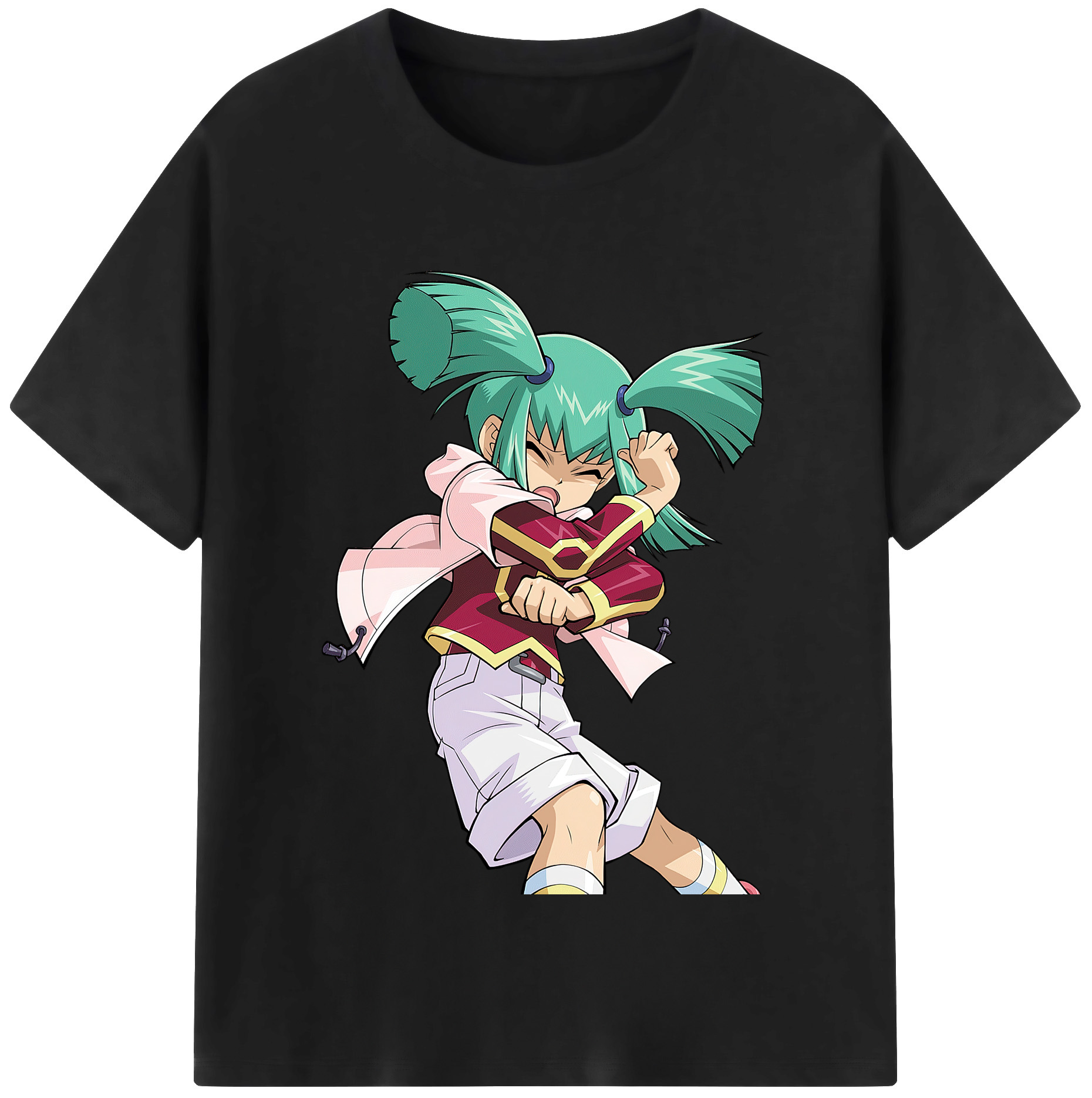 （画像用） 遊☆戯☆王 Yu-Gi-Oh! レディースカジュアルプリントTシャツ（綿100％）