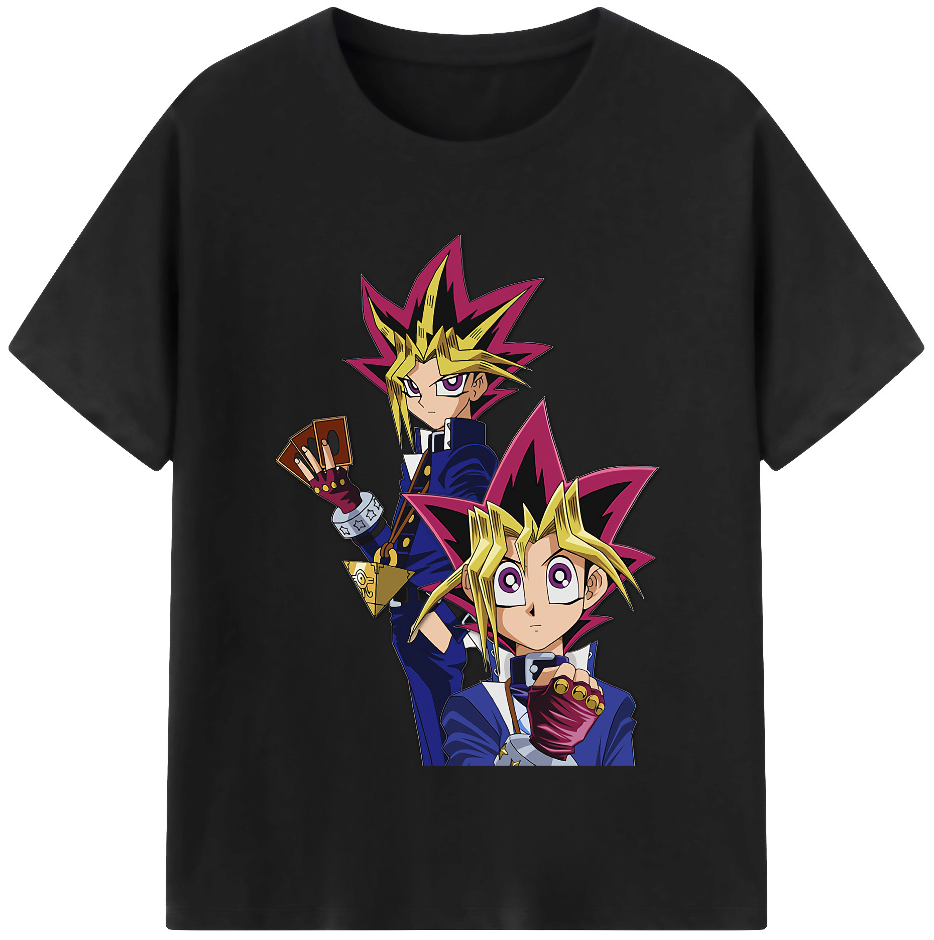 （画像用） 遊☆戯☆王 Yu-Gi-Oh! レディースカジュアルプリントTシャツ（綿100％）