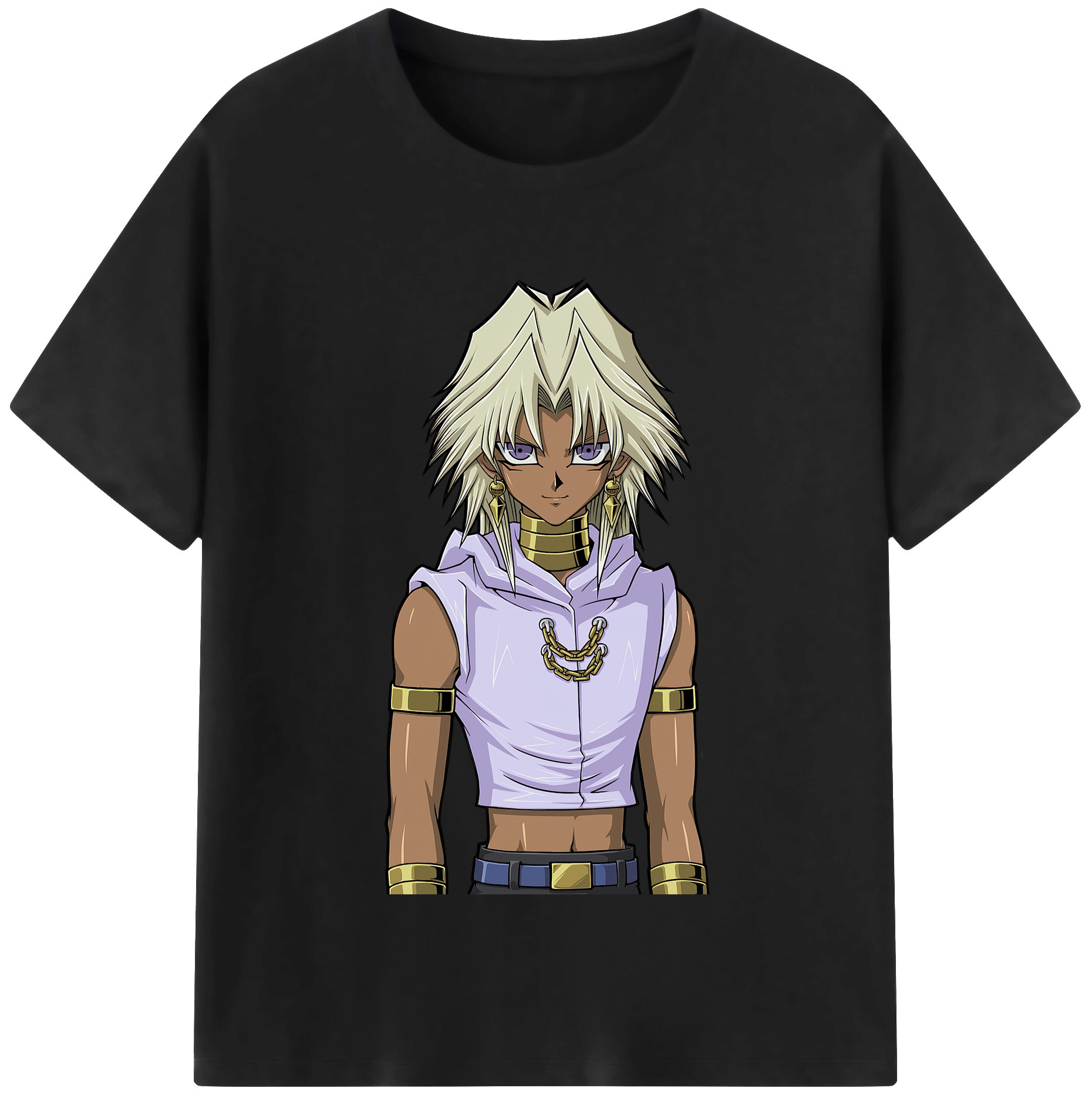 （画像用） 遊☆戯☆王 Yu-Gi-Oh! レディースカジュアルプリントTシャツ（綿100％）
