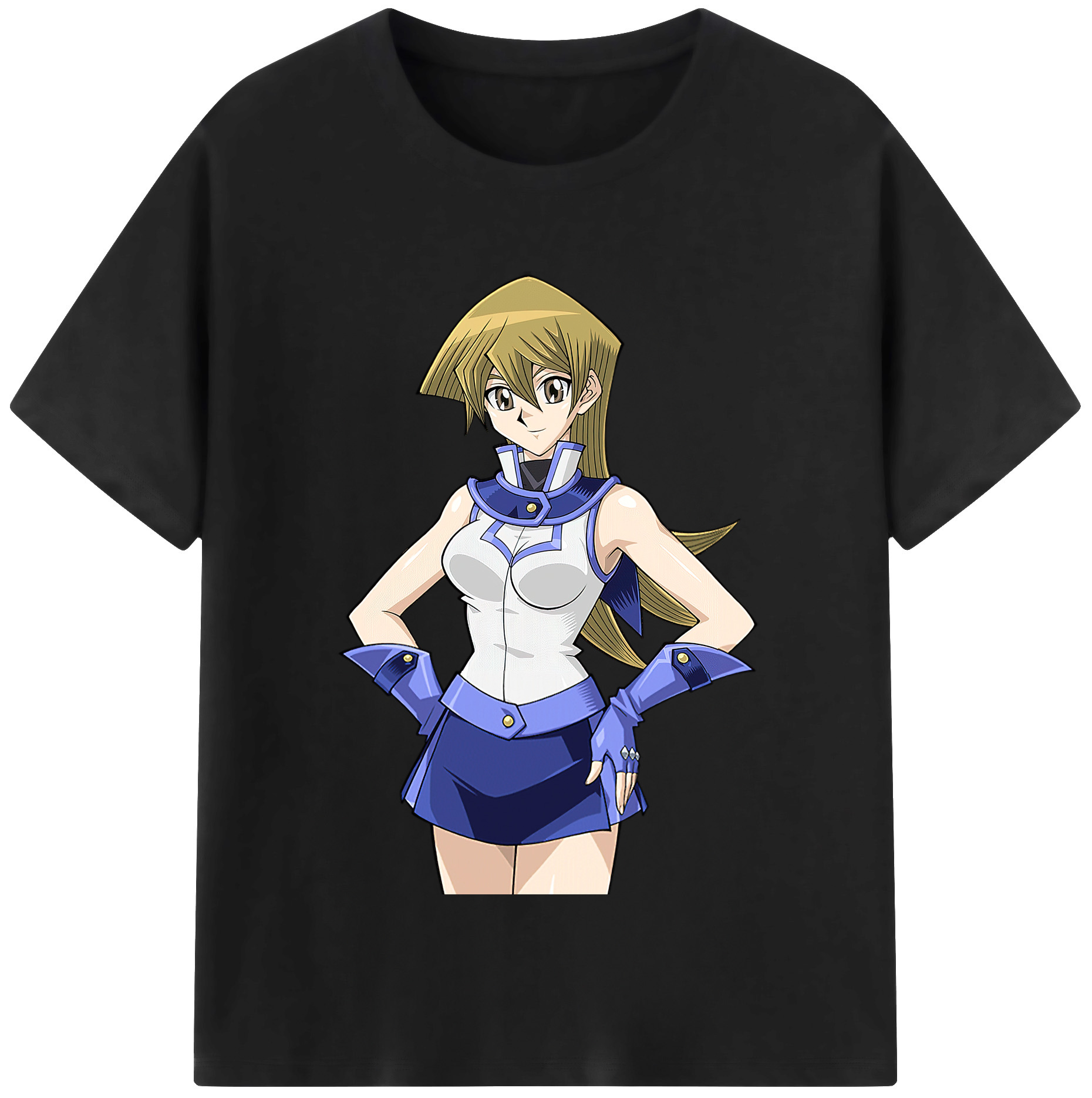 （画像用） 遊☆戯☆王 Yu-Gi-Oh! レディースカジュアルプリントTシャツ（綿100％）