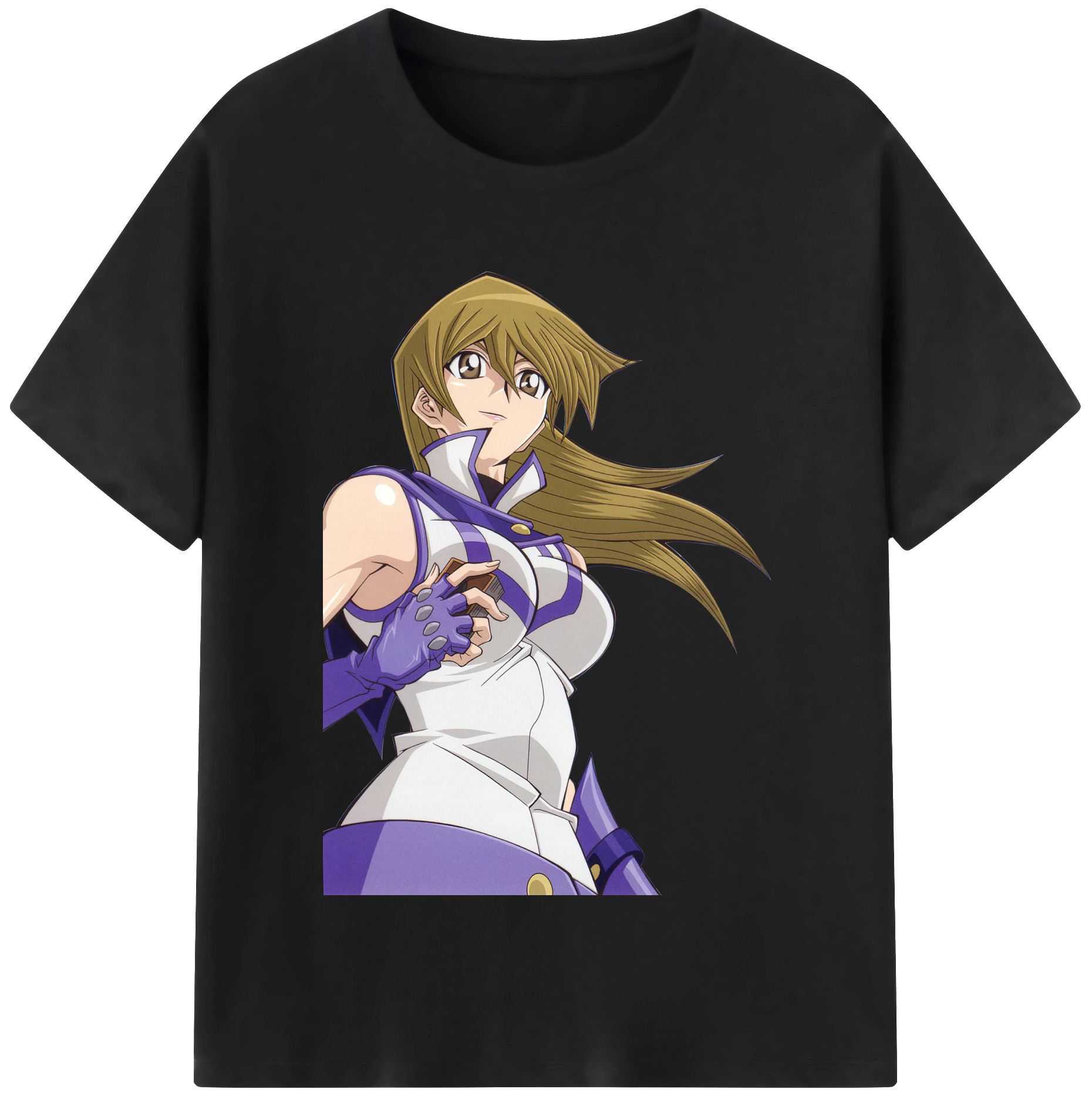 （画像用） 遊☆戯☆王 Yu-Gi-Oh! レディースカジュアルプリントTシャツ（綿100％）